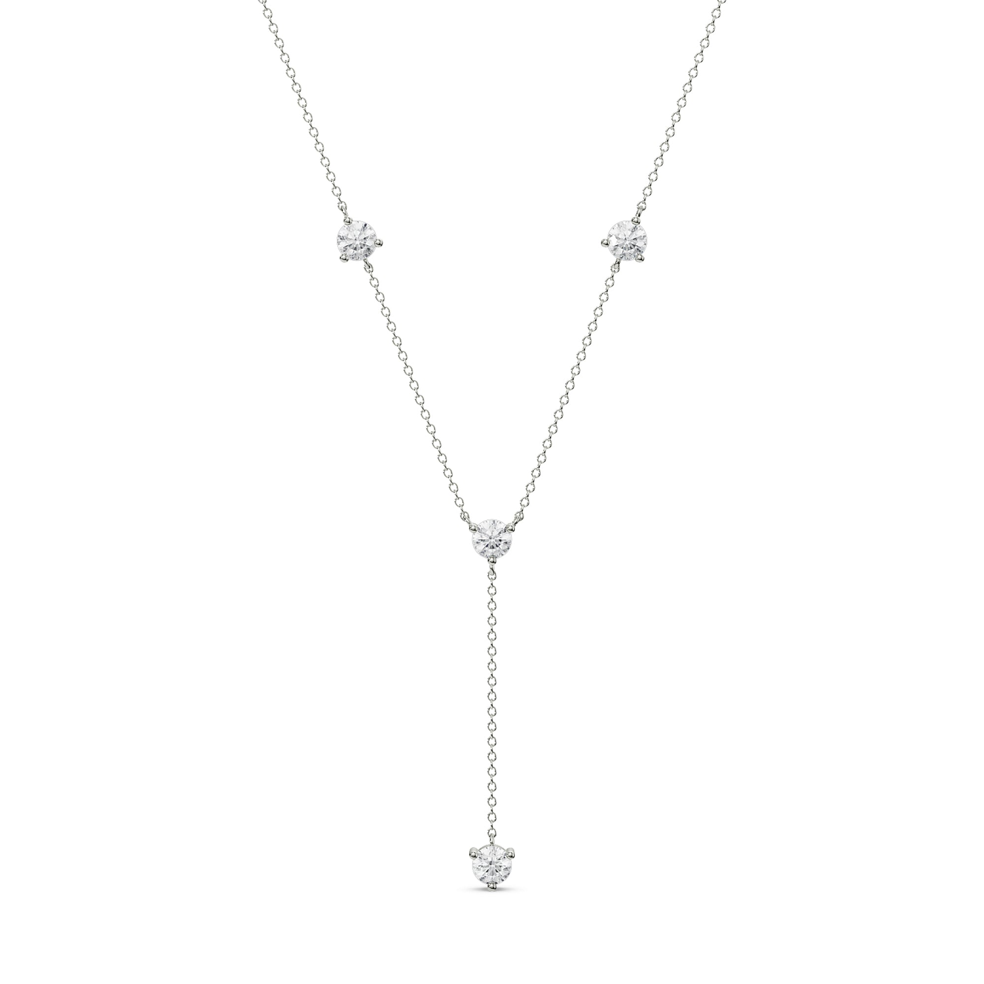 Golden Grace Y Necklace Front View