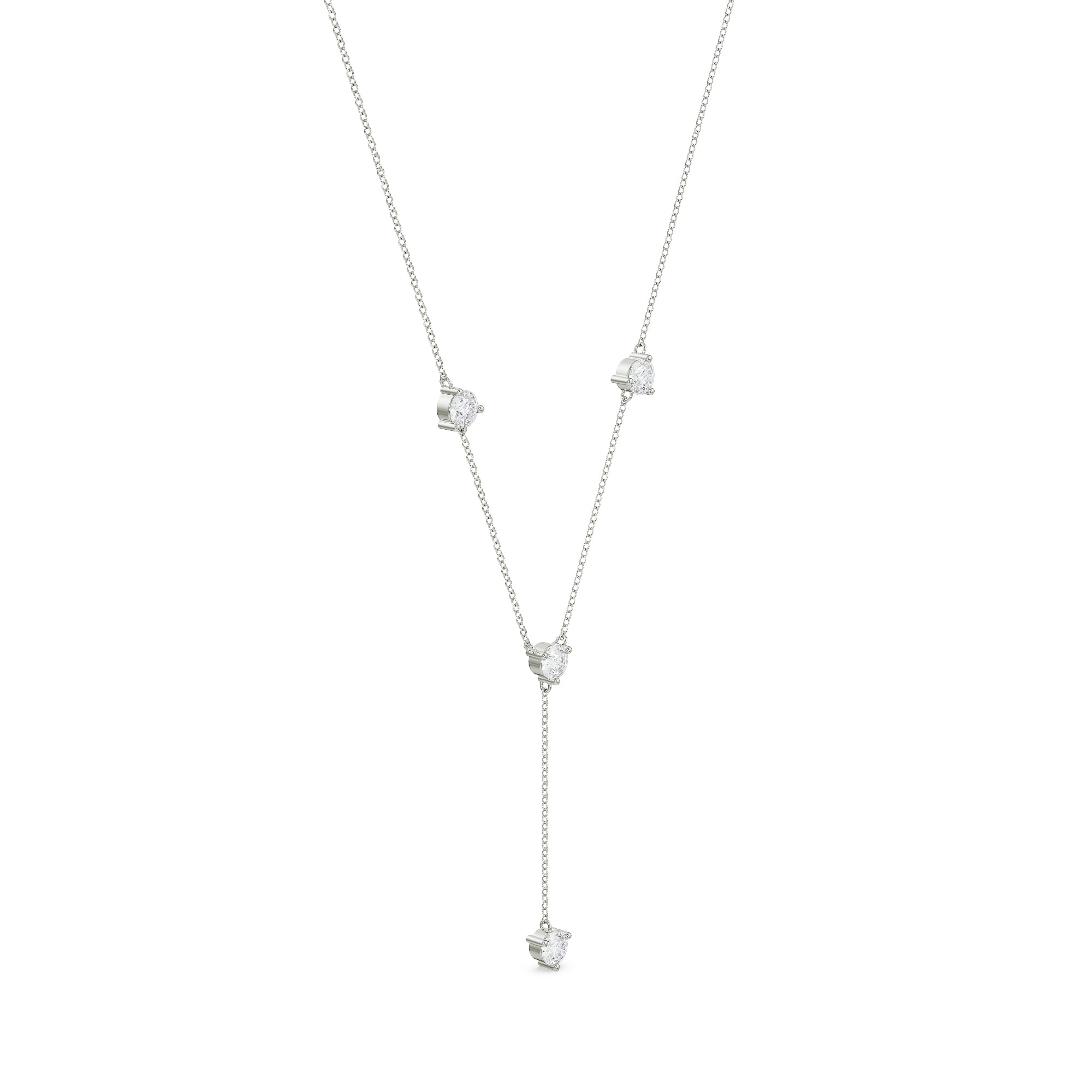 Golden Grace Y Necklace Side View