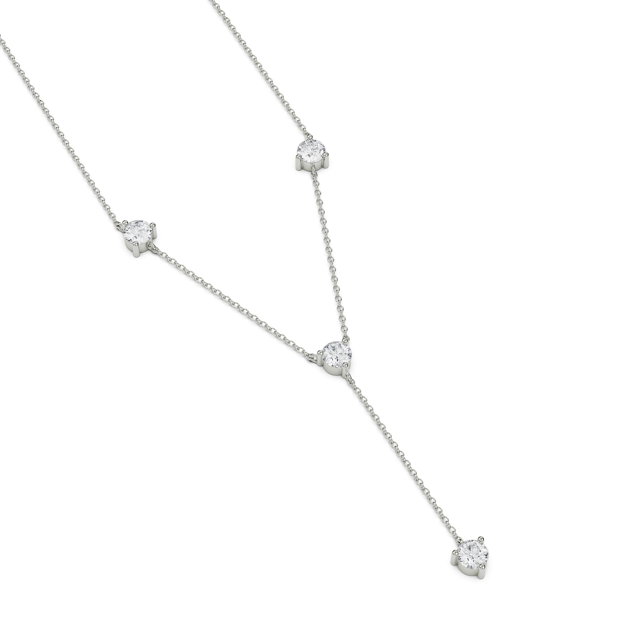 Golden Grace Y Necklace Front View