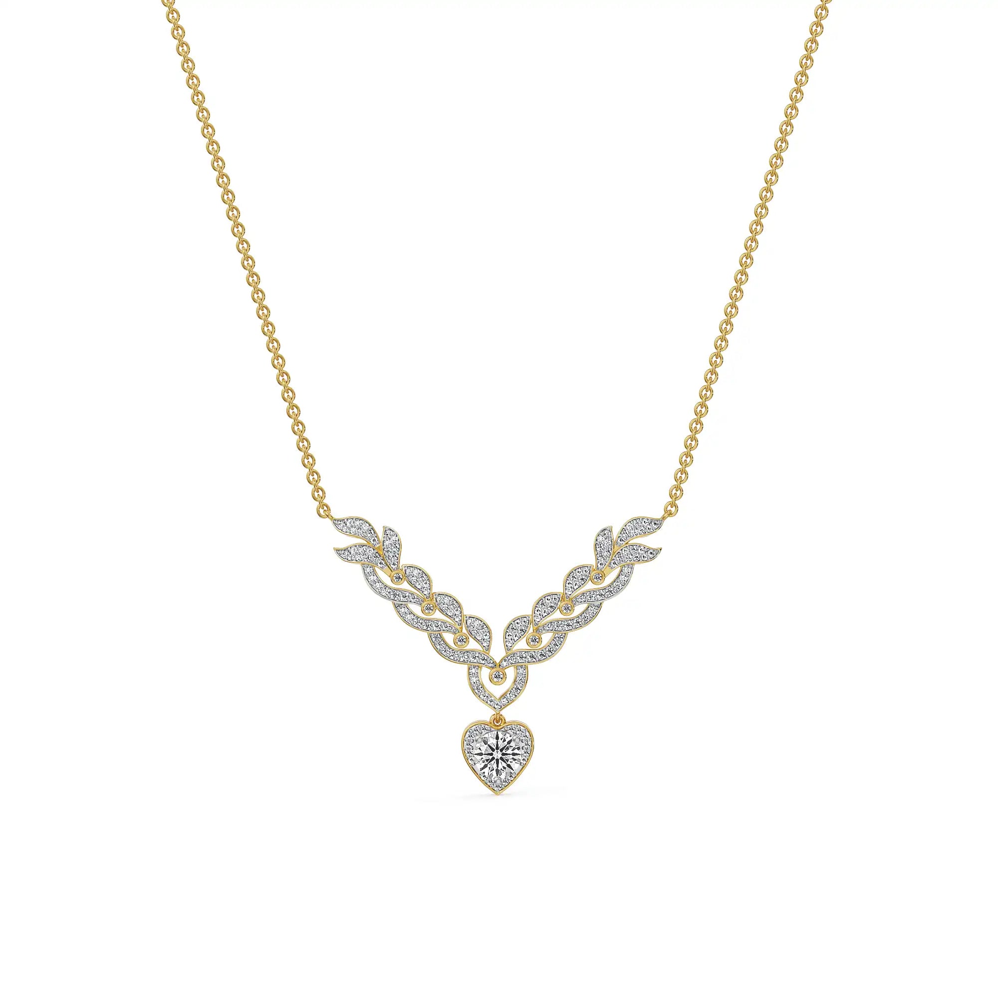 Heartwoven Hearts & Arrows Lab Grown Diamond Necklace
Prospective view