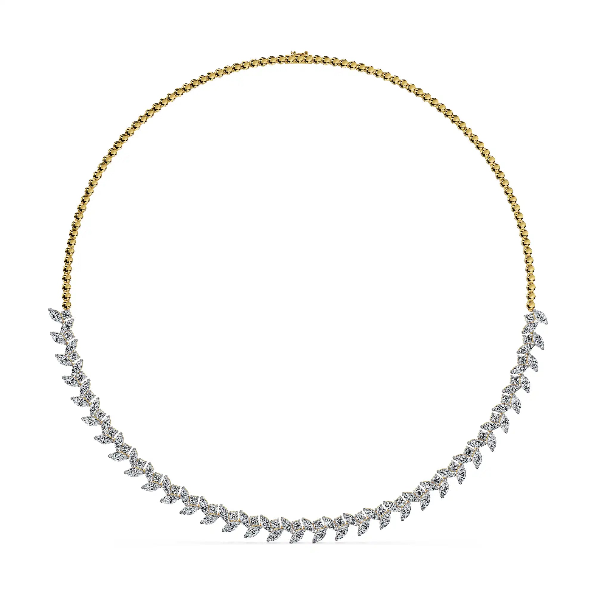 Luminous Petals Lab Grown Diamond Necklace