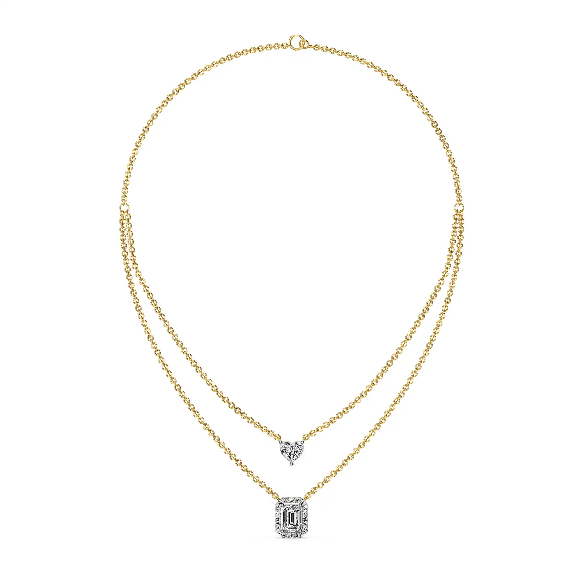 Duet Lab Grown Diamond Layered Necklace