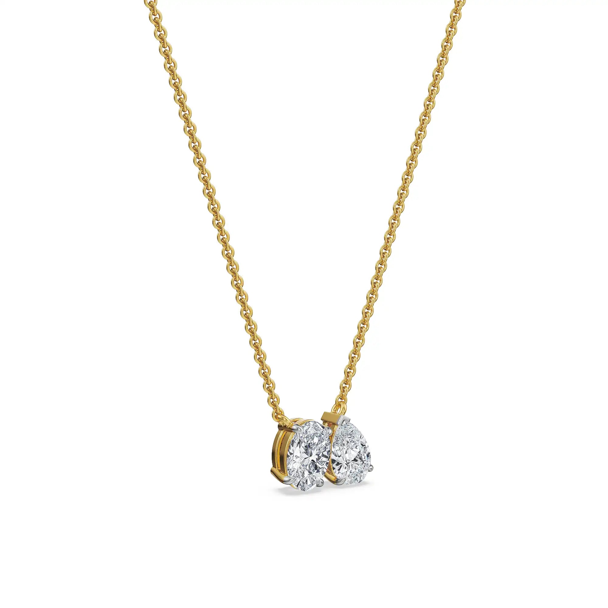 Duet Lab Grown Diamond Necklace