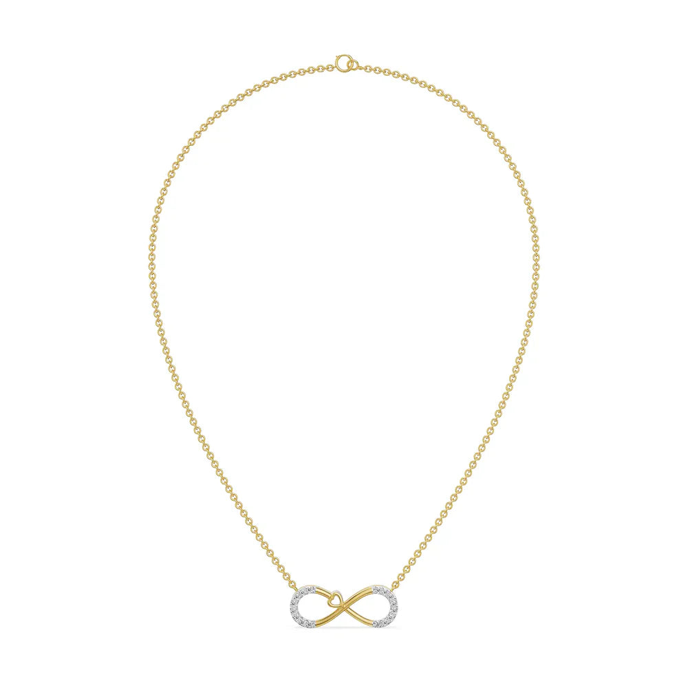 Infinity Suhana Lab Grown Diamond Necklace_in_stock