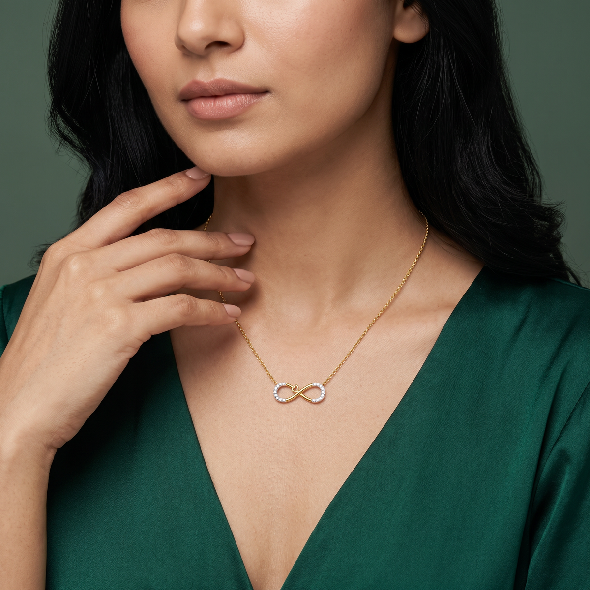Infinity Suhana Lab Grown Diamond Necklace