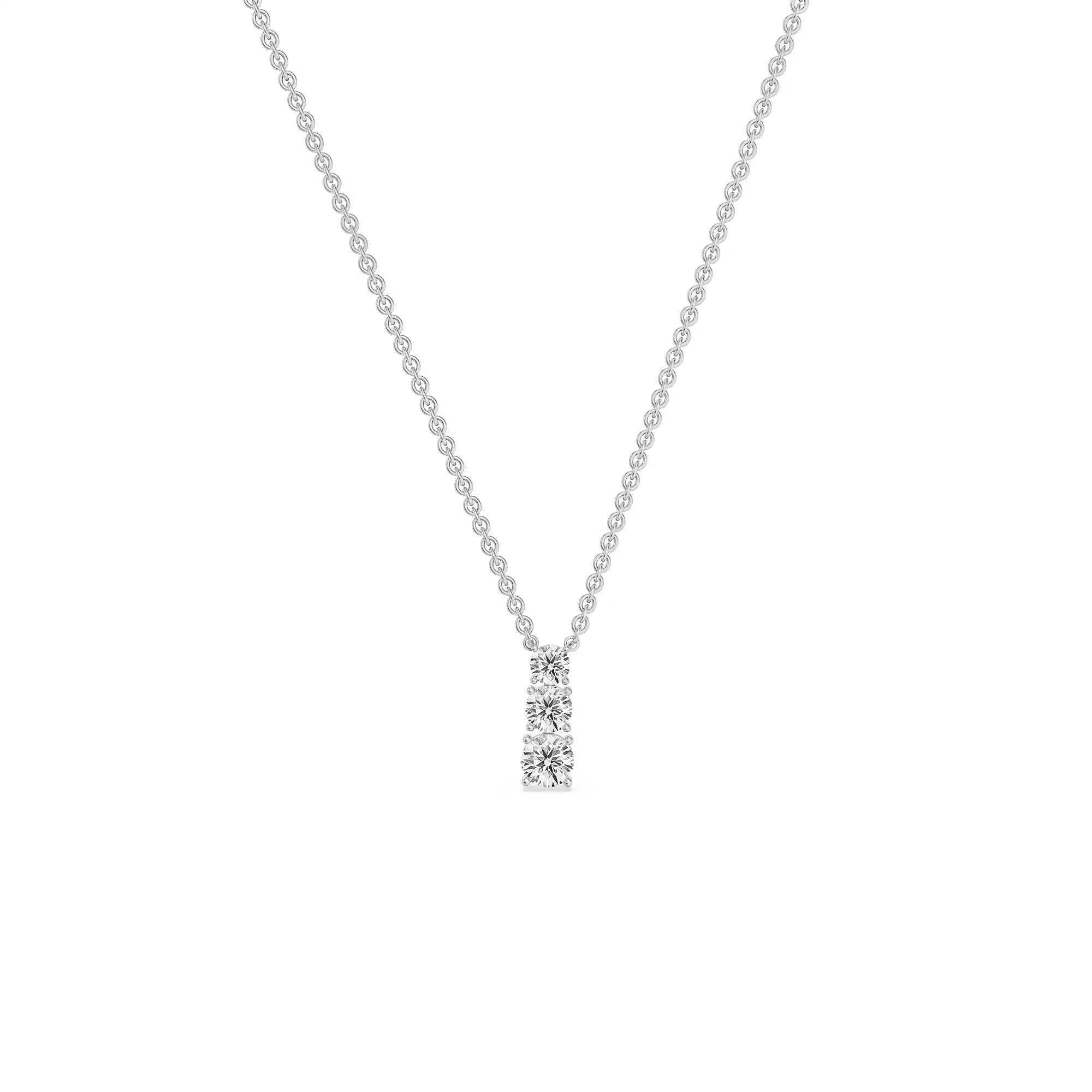 Troi Dainty Lab Diamond Pendant- Prospective view