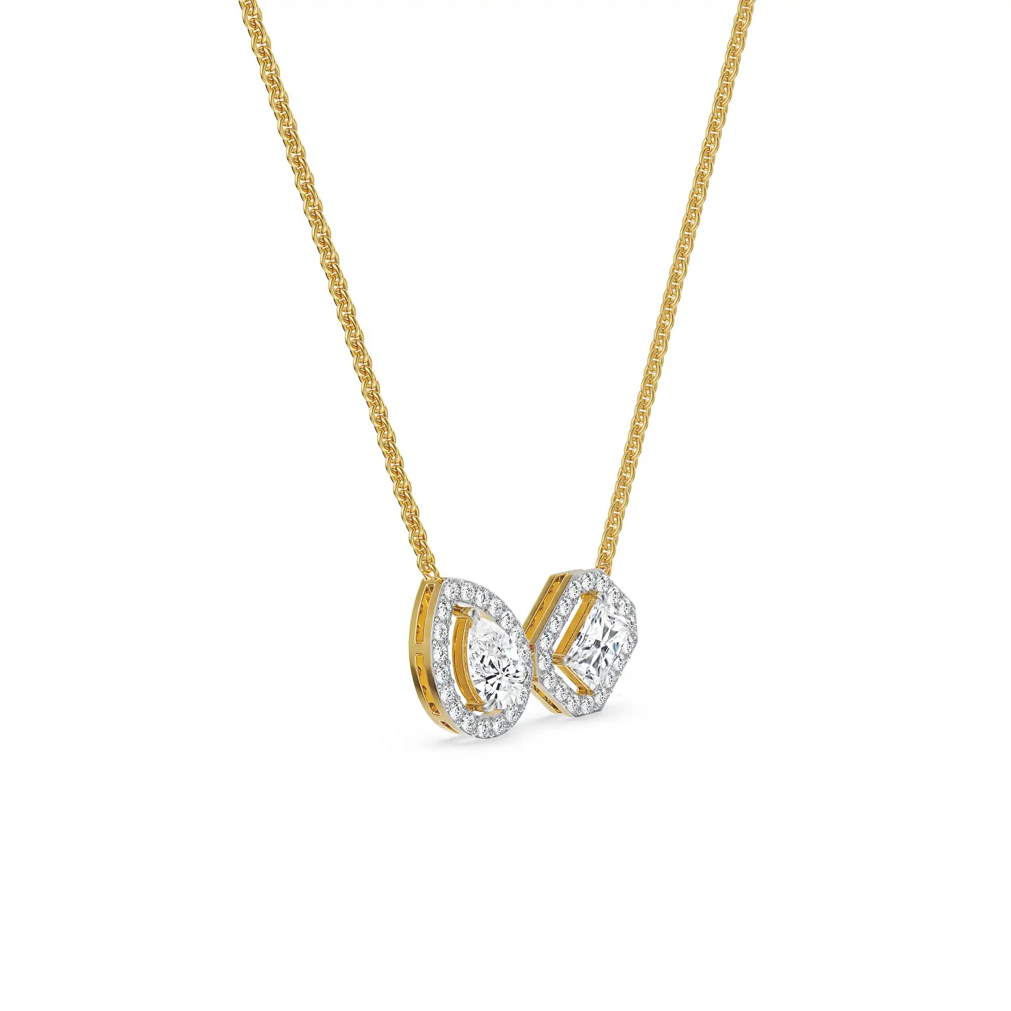 Toi Moi Lab Grown Diamond Necklace - Side view