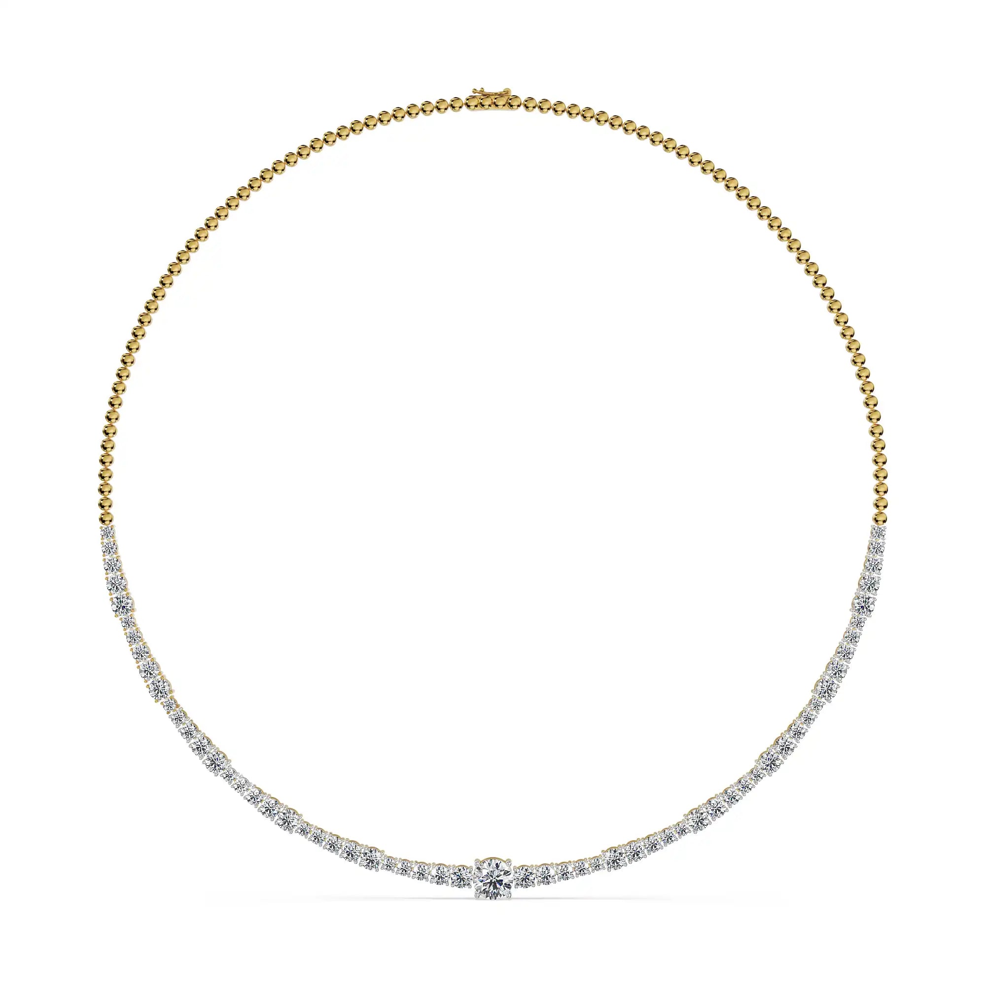 Infinity Spark Lab Grown Diamond Necklace - front view