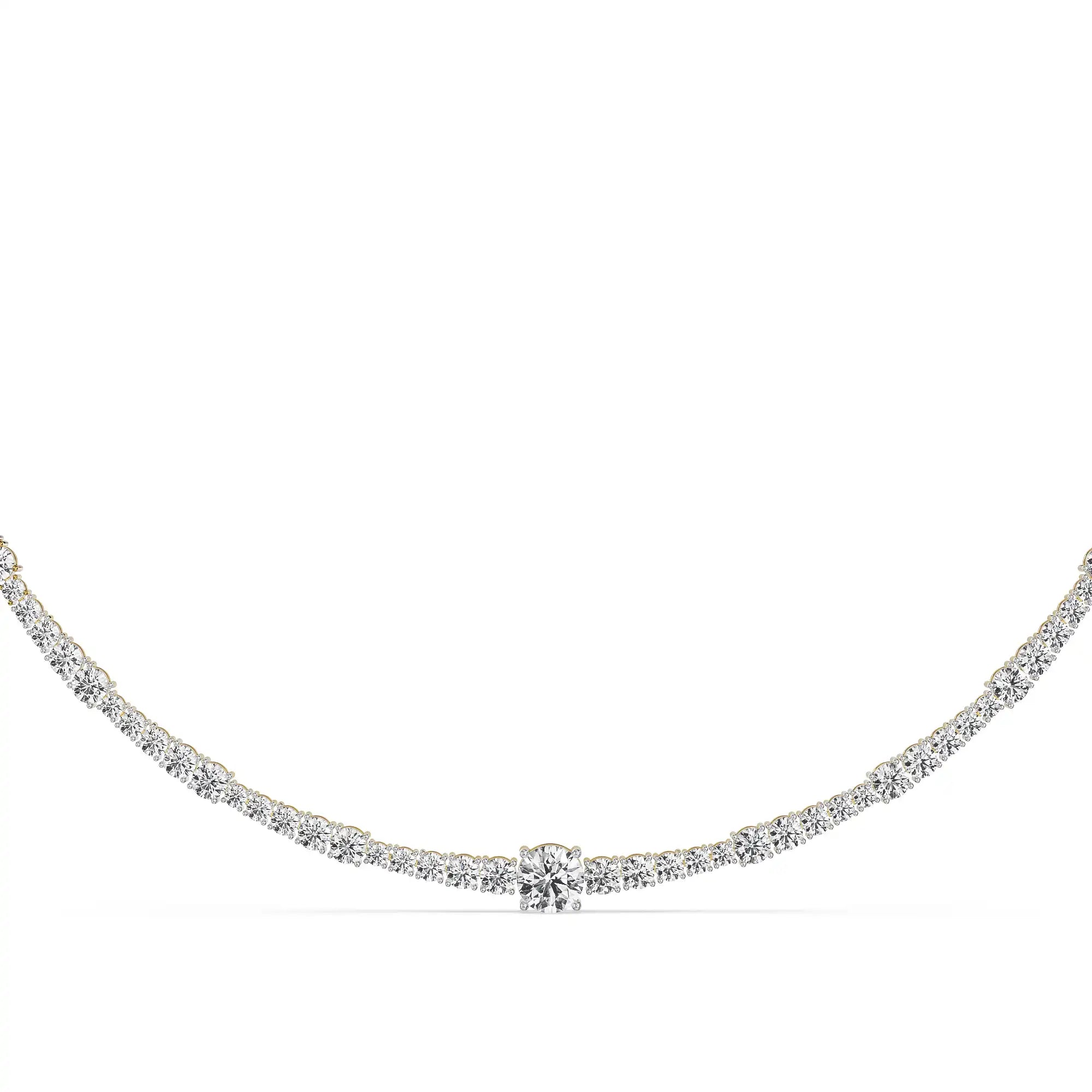 Infinity Spark Lab Grown Diamond Necklace - perspective view
