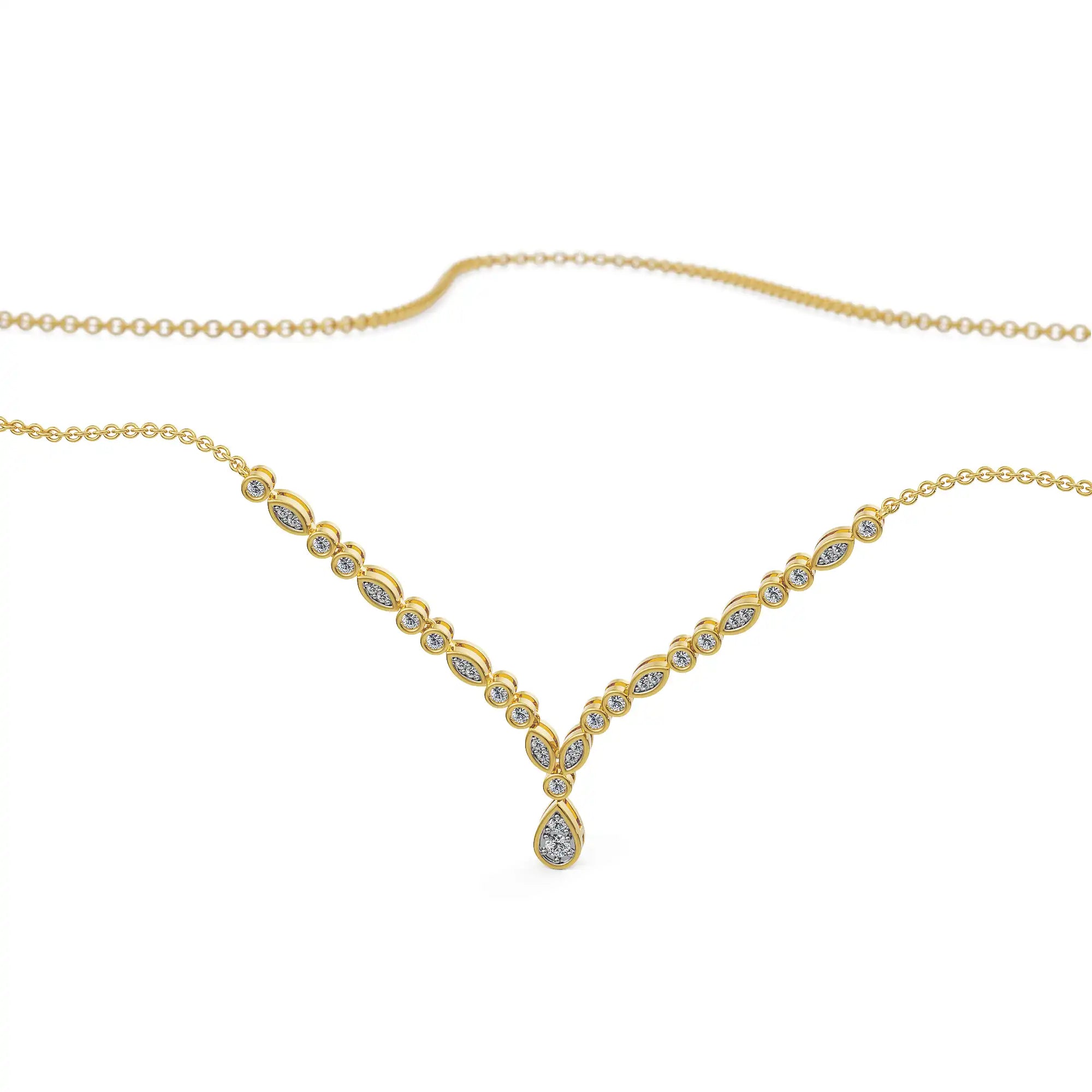 Orelia Whisper Lab Grown Diamond Necklace