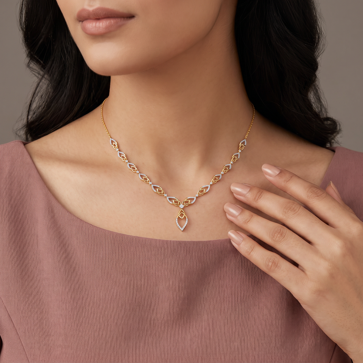 Noir Line Lab Grown Diamond Necklace