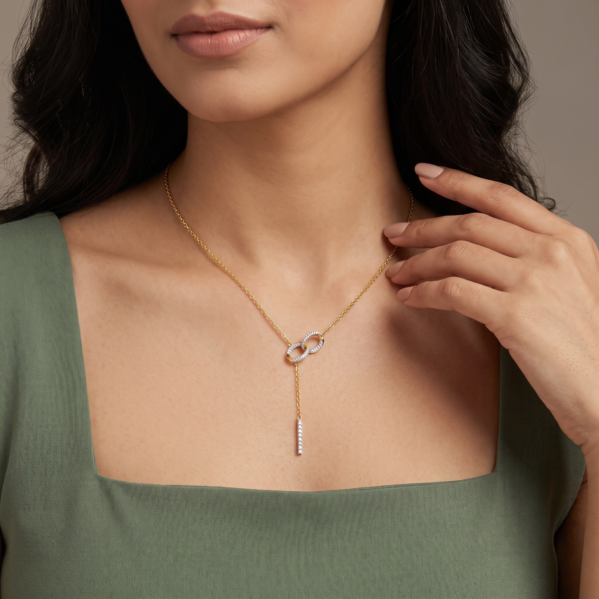 Eternal Link Infinity Lab Grown Diamond Necklace