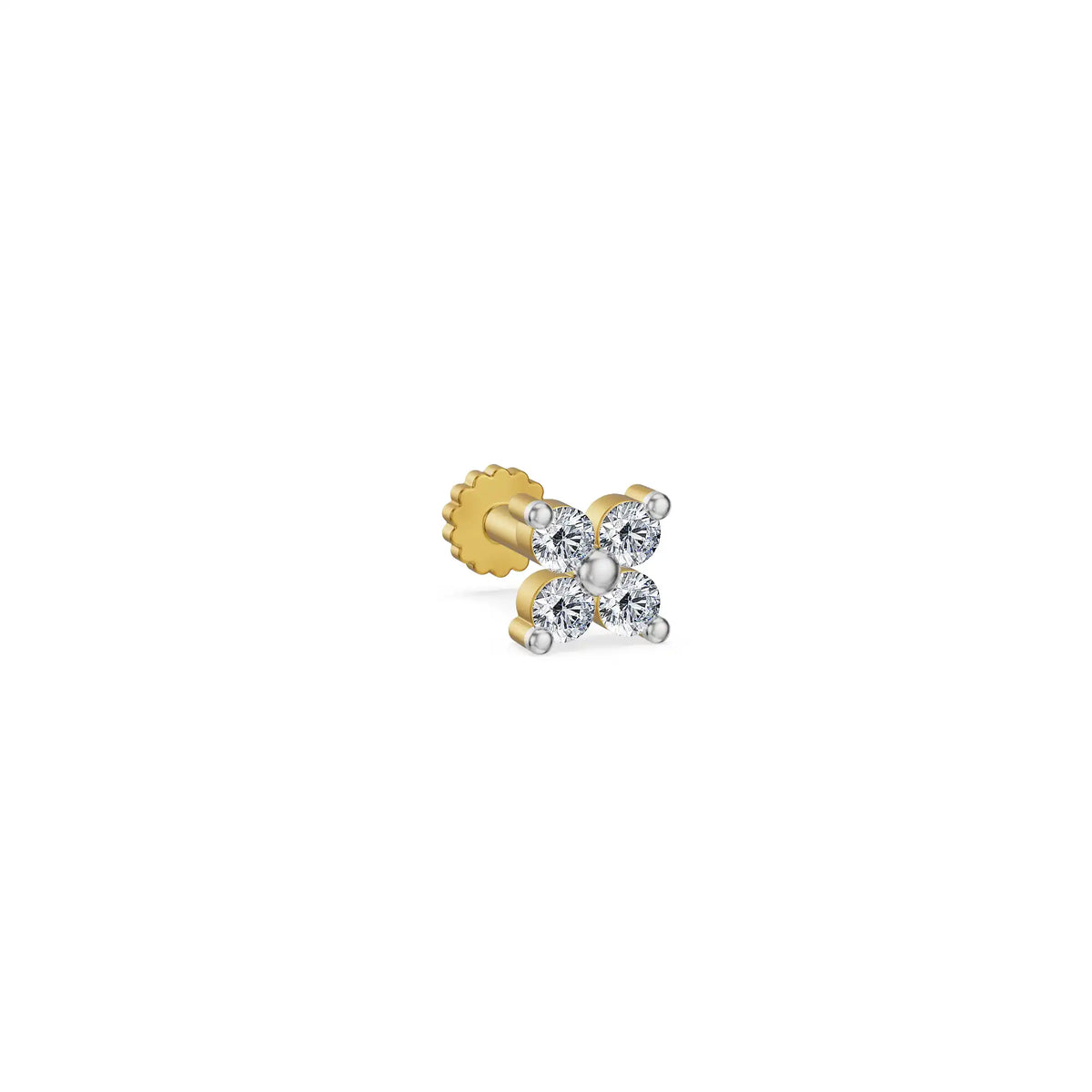 Vina Bloom Lab Grown Diamond Nose Pin