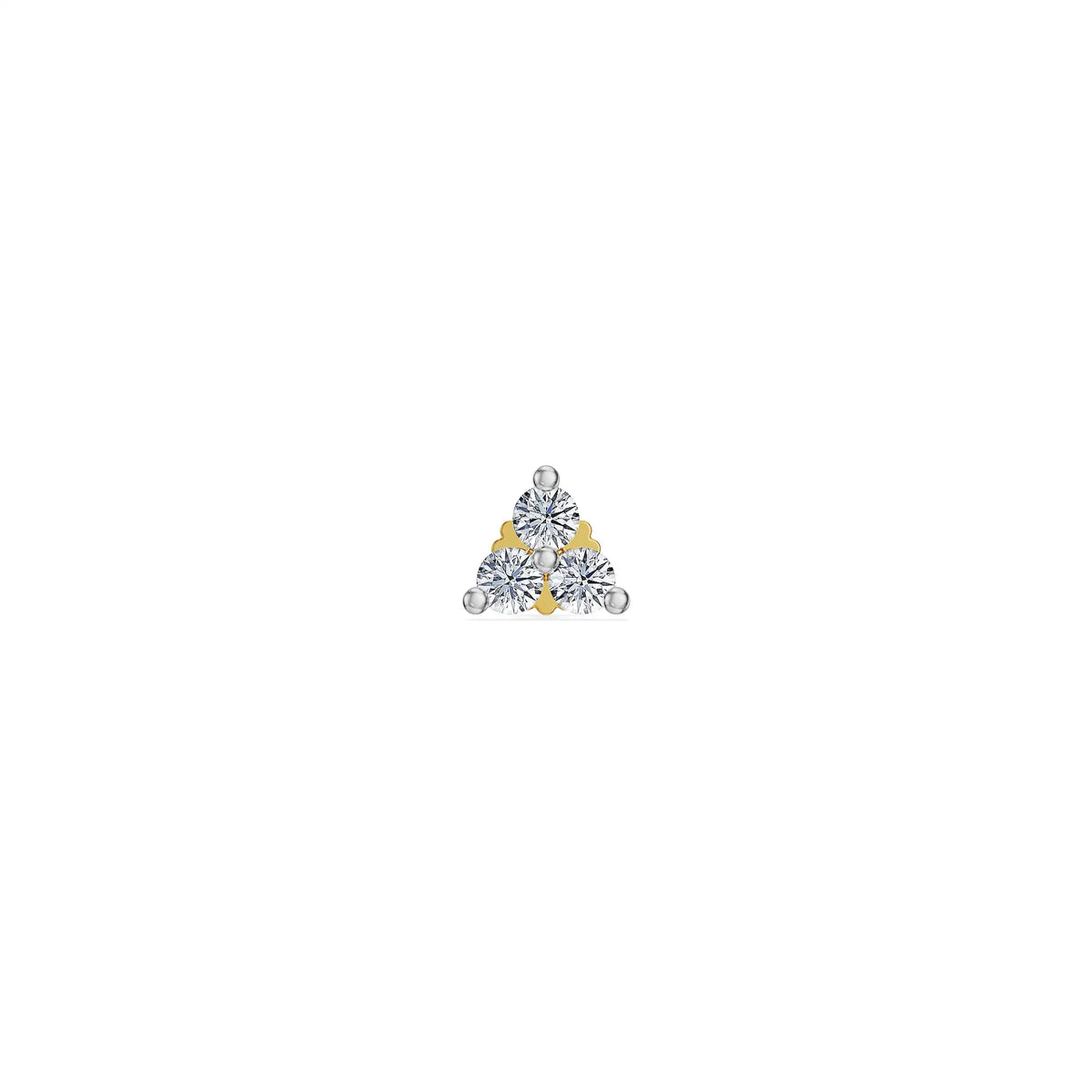 Tria Lab Grown Diamond Nose Pin