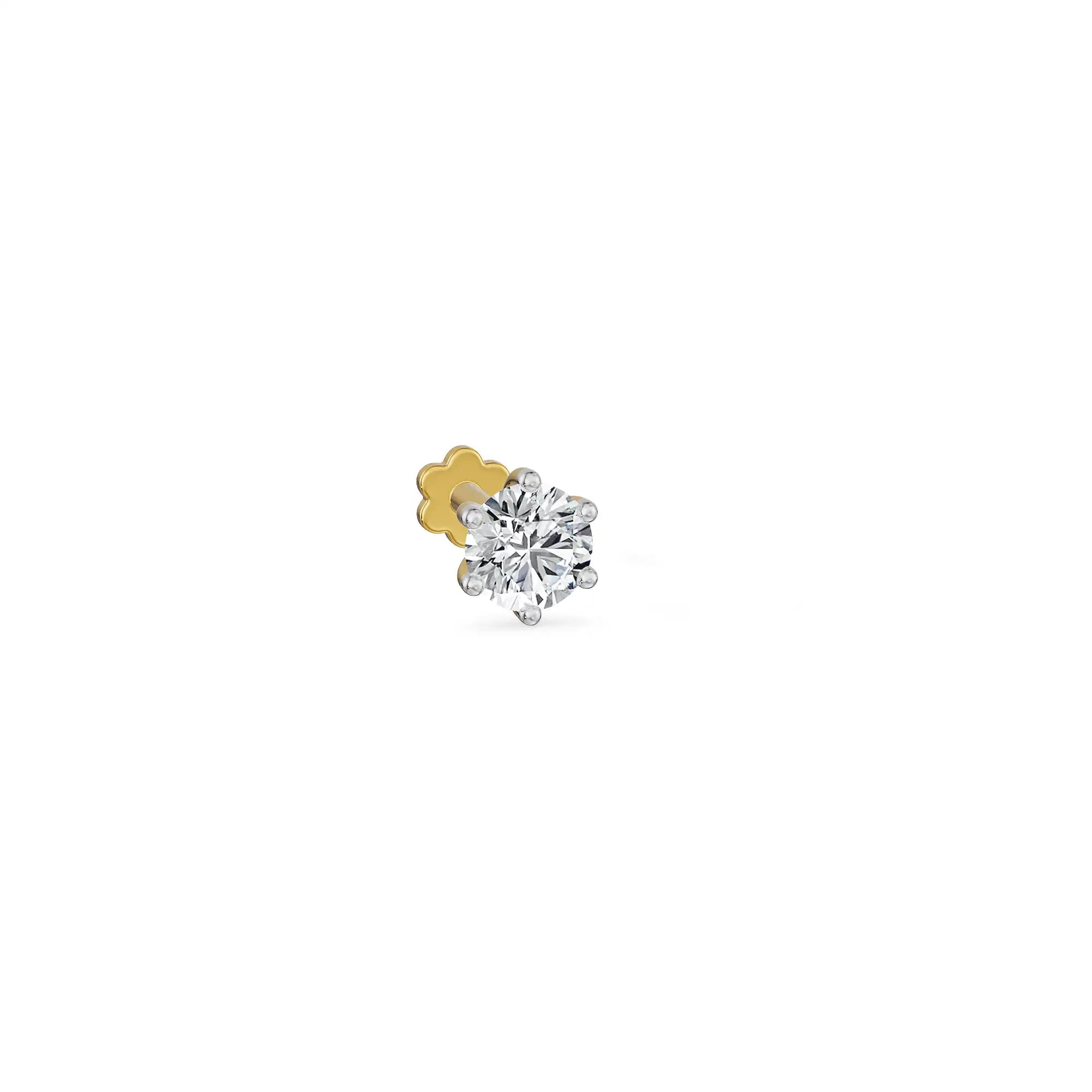 Petite Grace Lab Grown Diamond Nose Pin