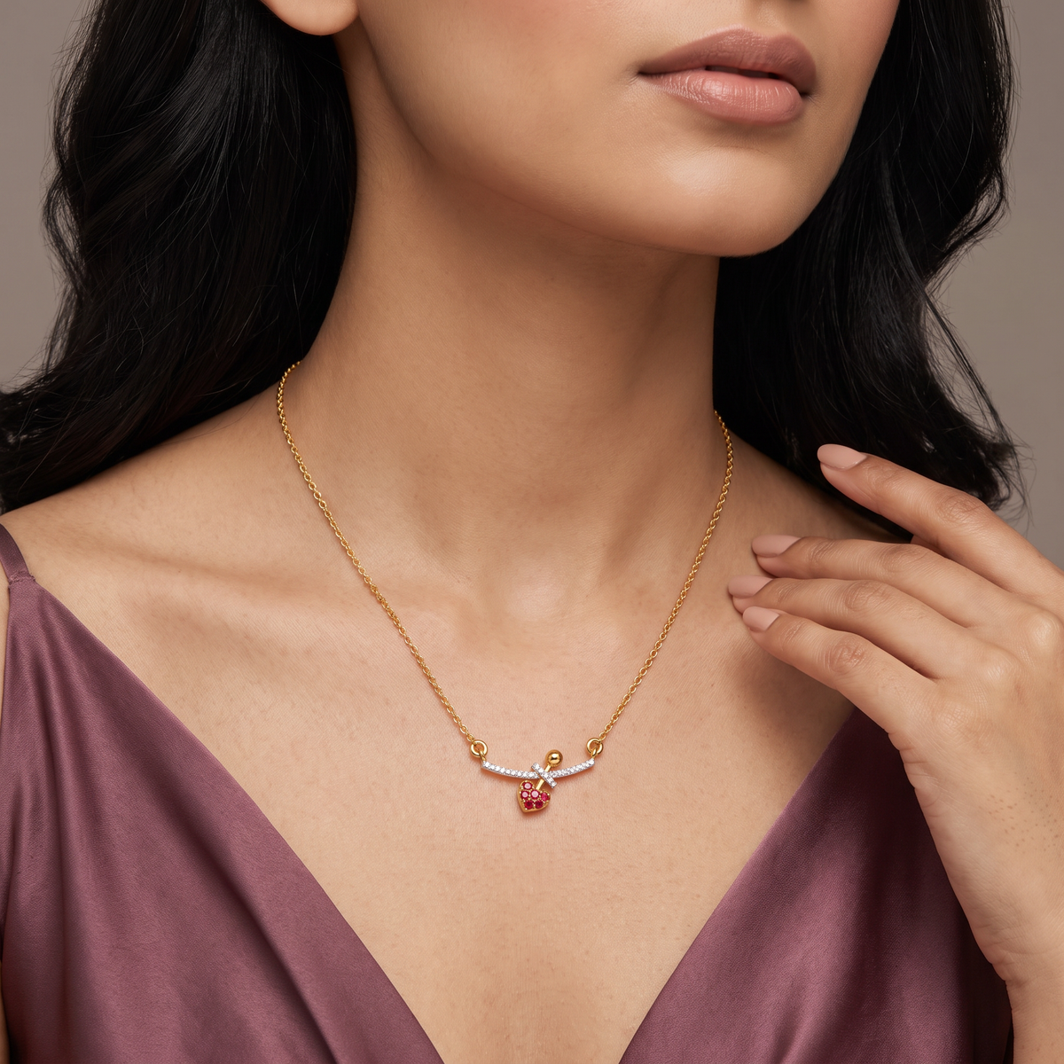 Love Struck Lab Grown Diamond Heart Necklace