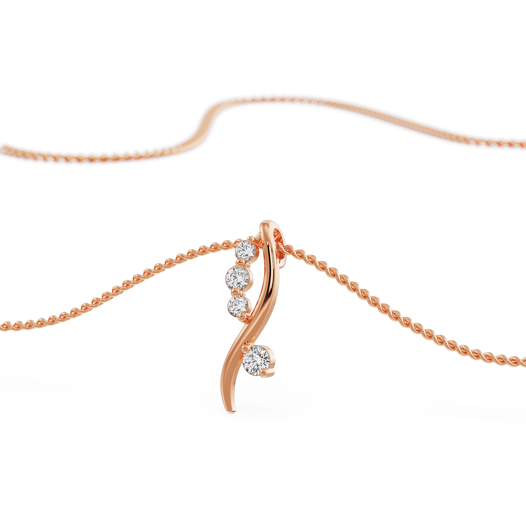 Lab Grown Diamond Quad Pendant_in-stock