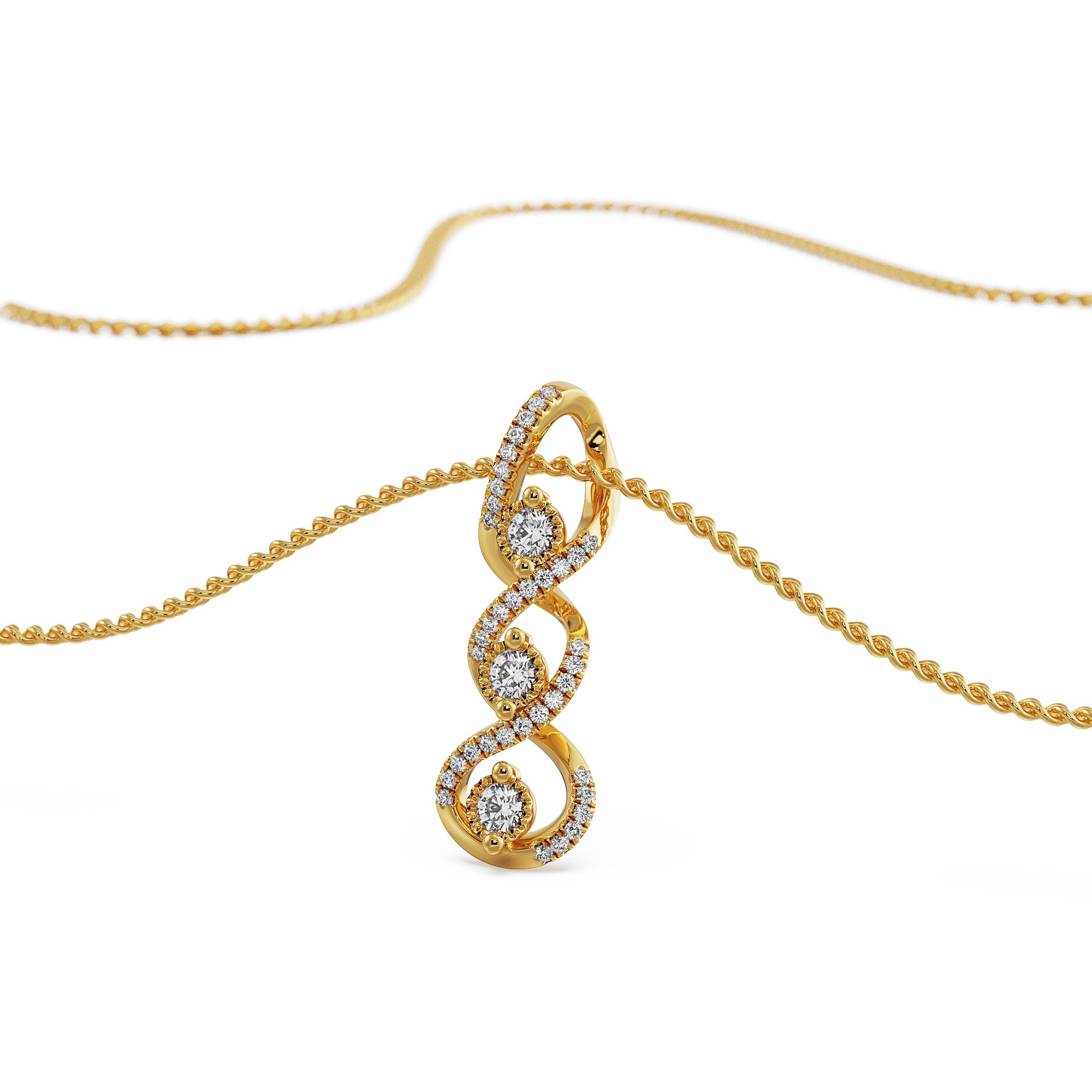 Interlocking Diamond Cross Pendant_in-stock