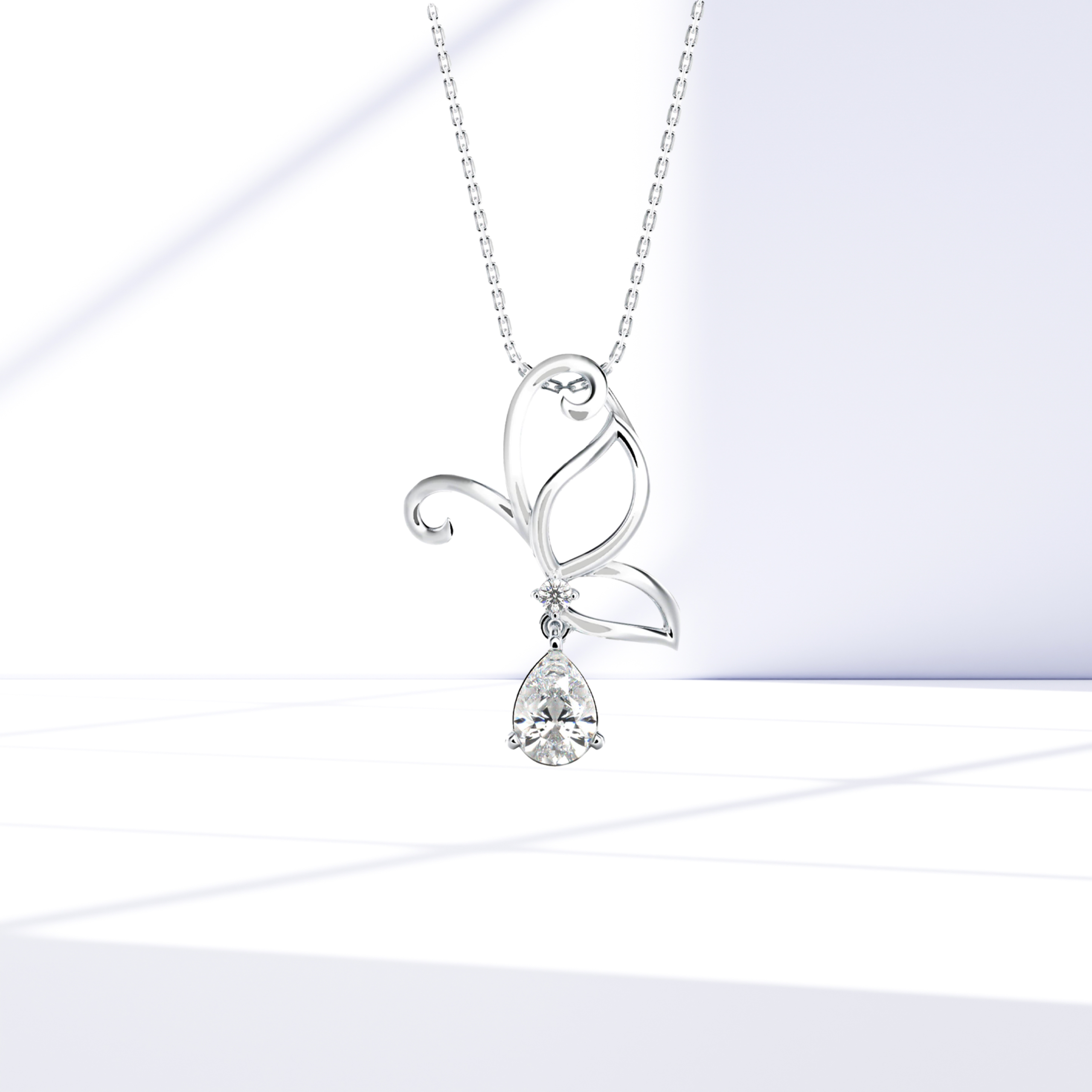 Home » Shop » Half Winged Diamond Drop Pendant ₹17,384 ₹29,045 Half Winged Diamond Drop Pendant Prospective View