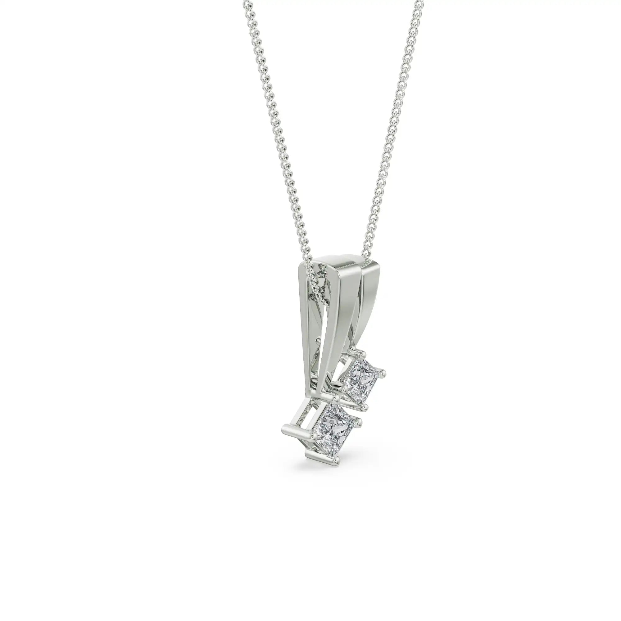 Duo Fit Diamond Pendant Side View
