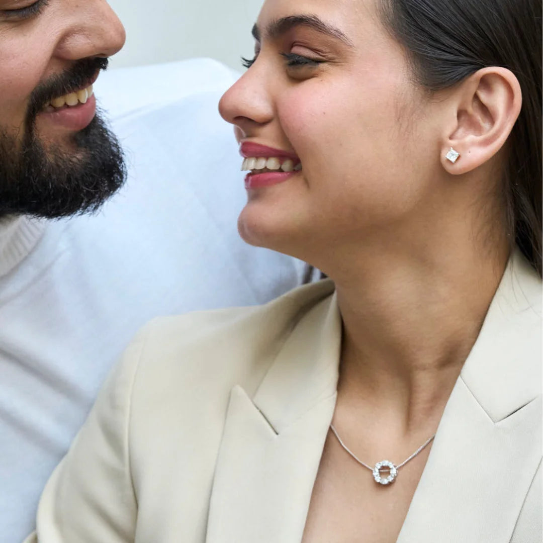 The Dewy Leafy Lab Grown Diamond Pendant