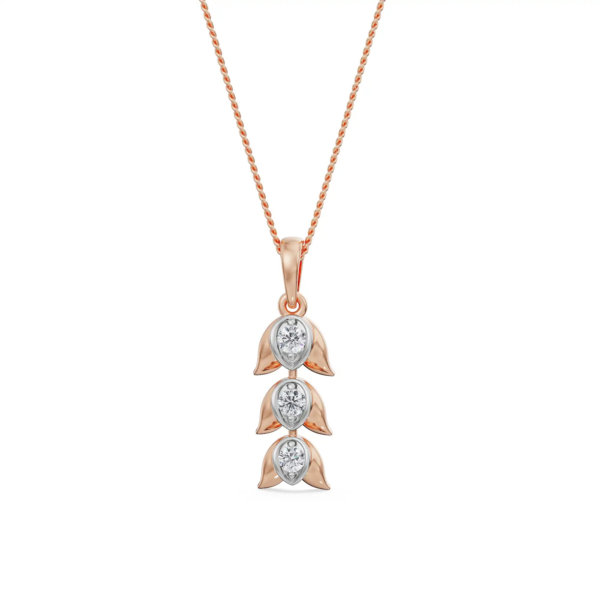 Aurora Diamond Pendant Front View