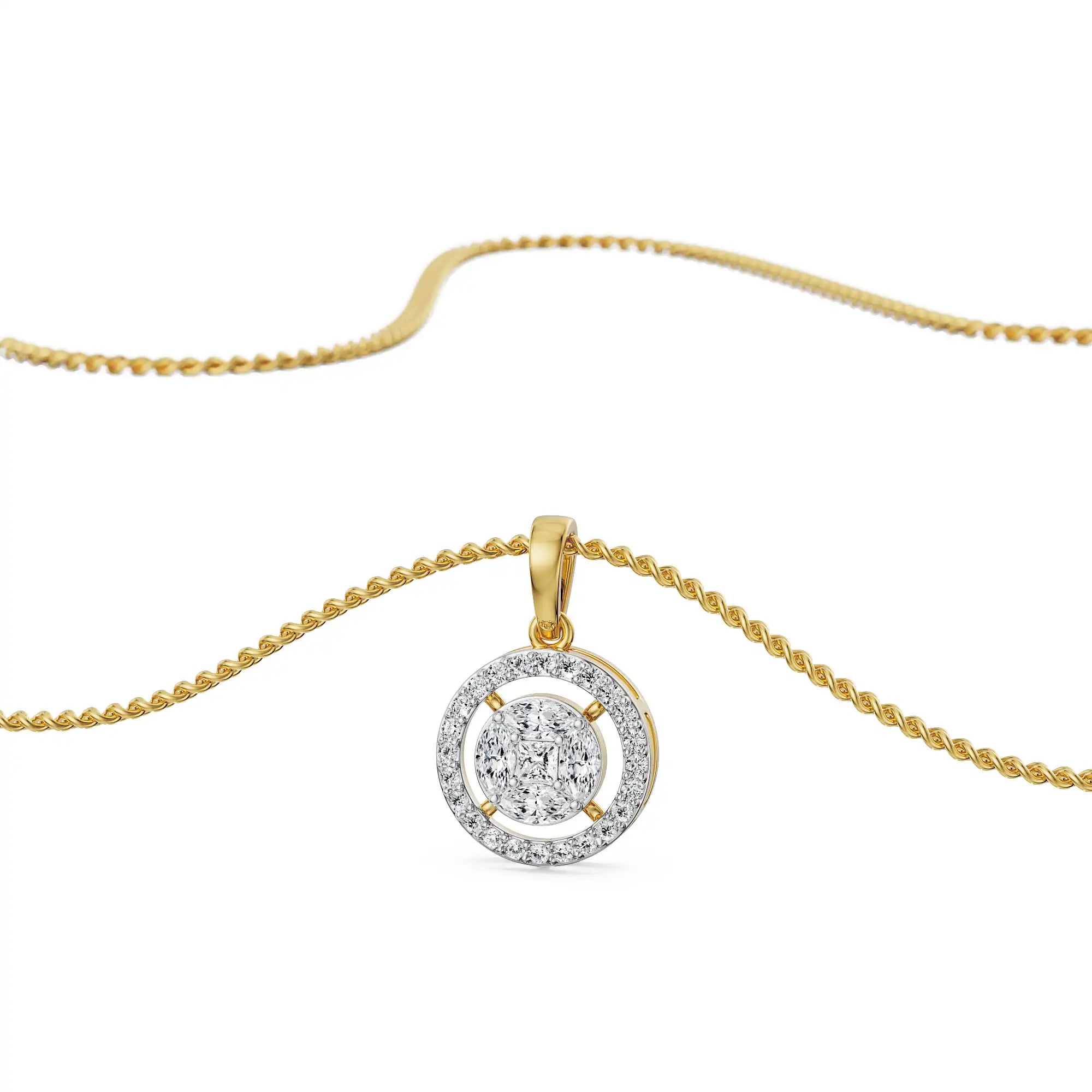 Glistening Lab Grown Diamond Pendant_in-stock