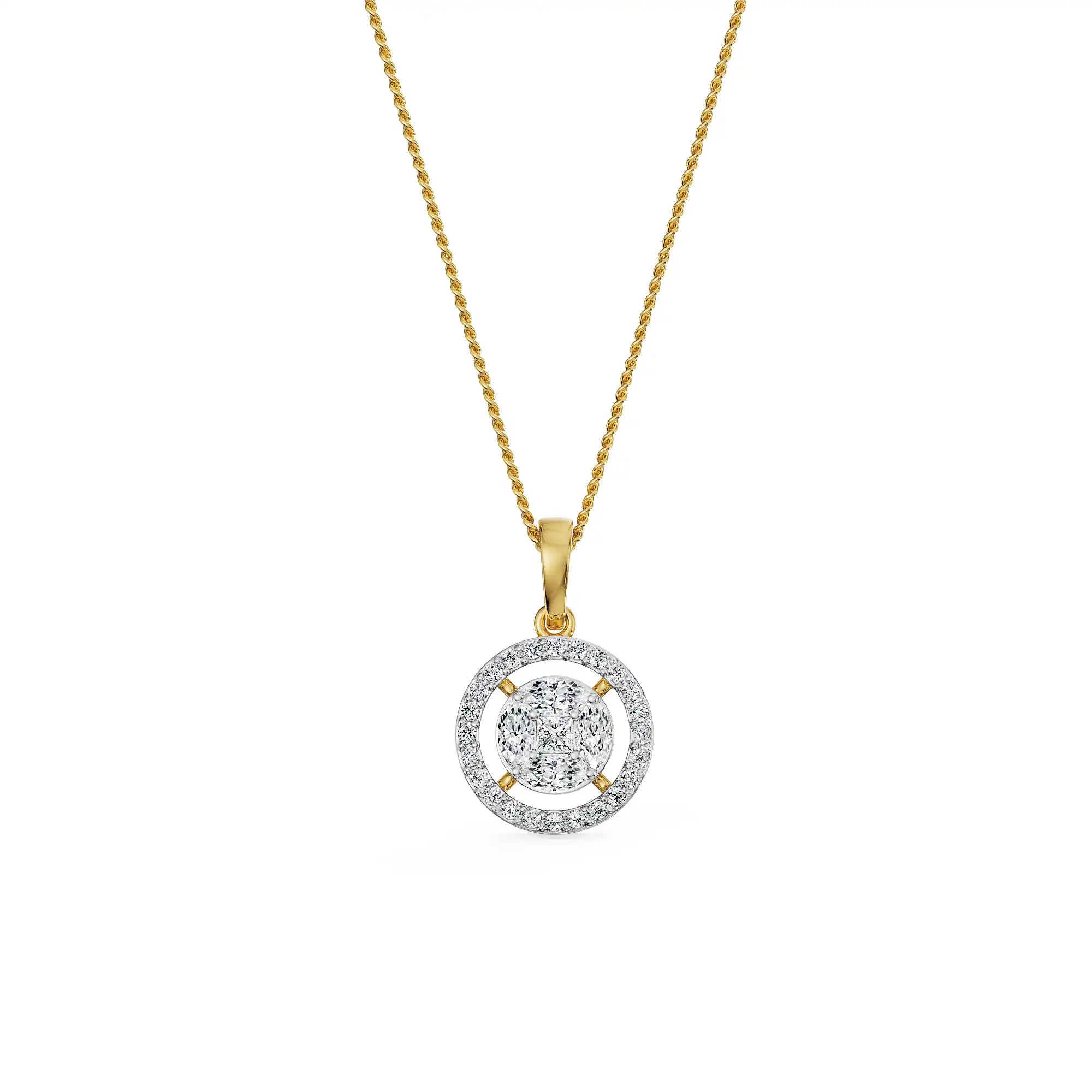 Glistening Lab Grown Diamond Pendant_in-stock