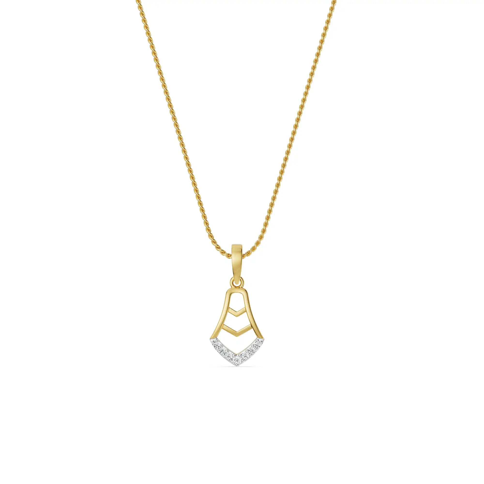 Brianna Timeless Diamond Pendant right view