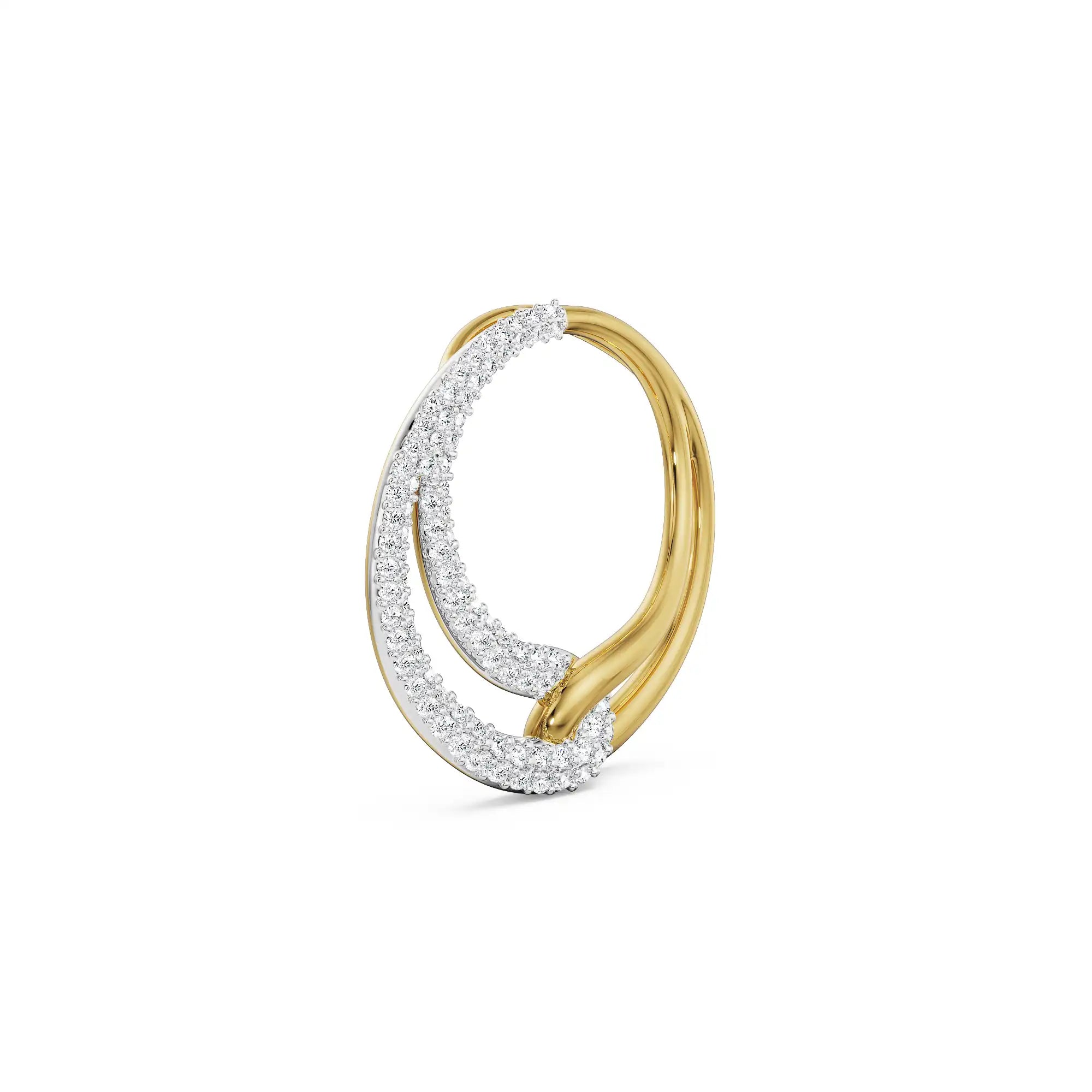 Agastya Diamond Pendant Side view