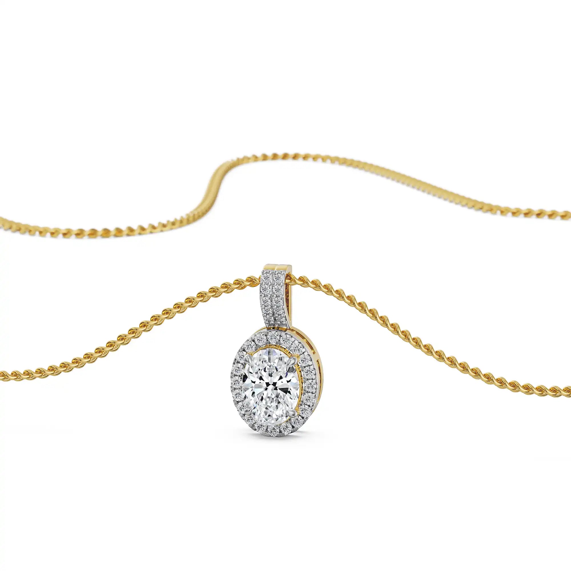 Scarlet Glow Lab Grown Diamond Pendant