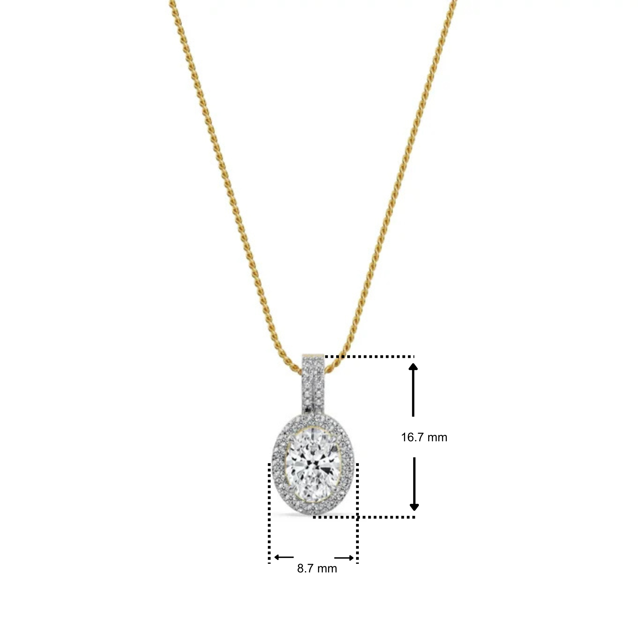Scarlet Glow Lab Grown Diamond Pendant