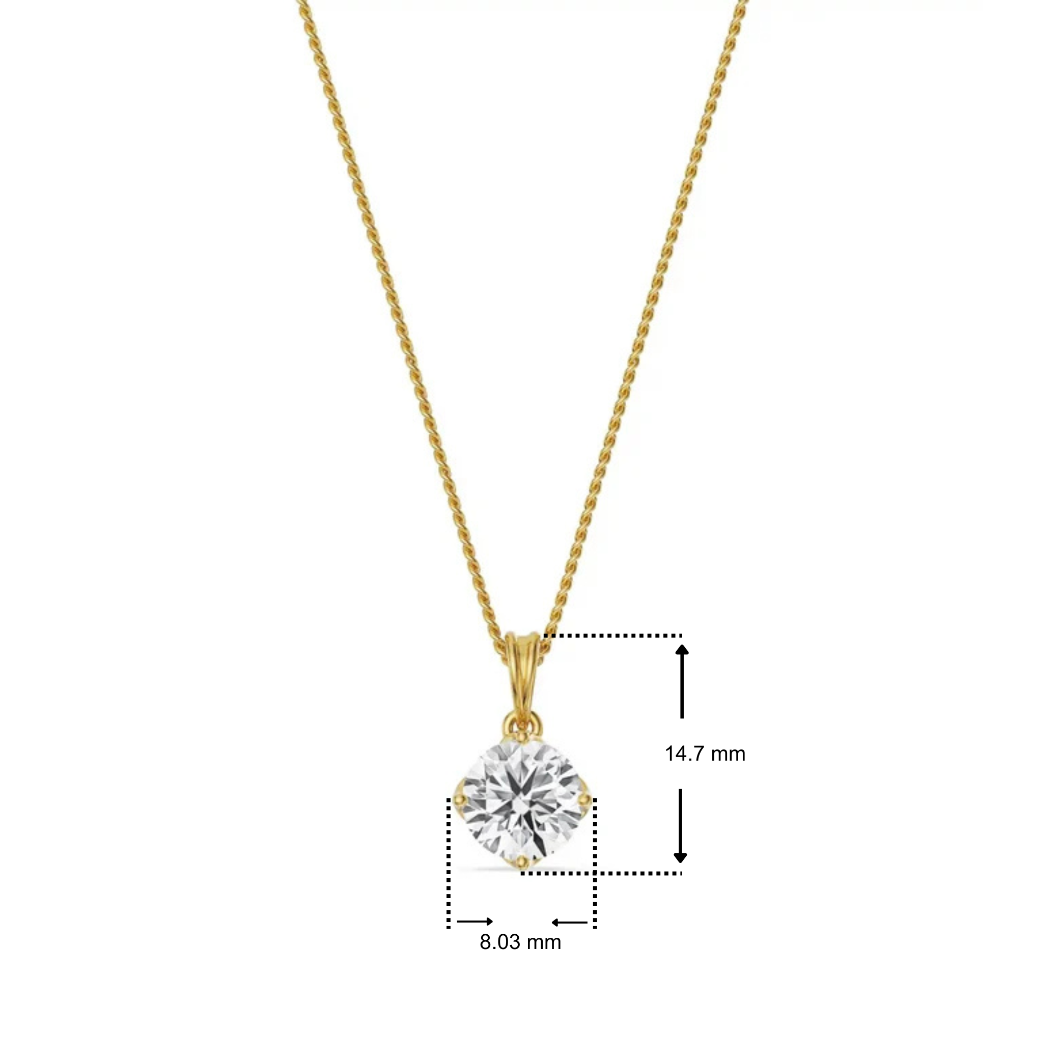 Grace Lab Grown Diamond Pendant