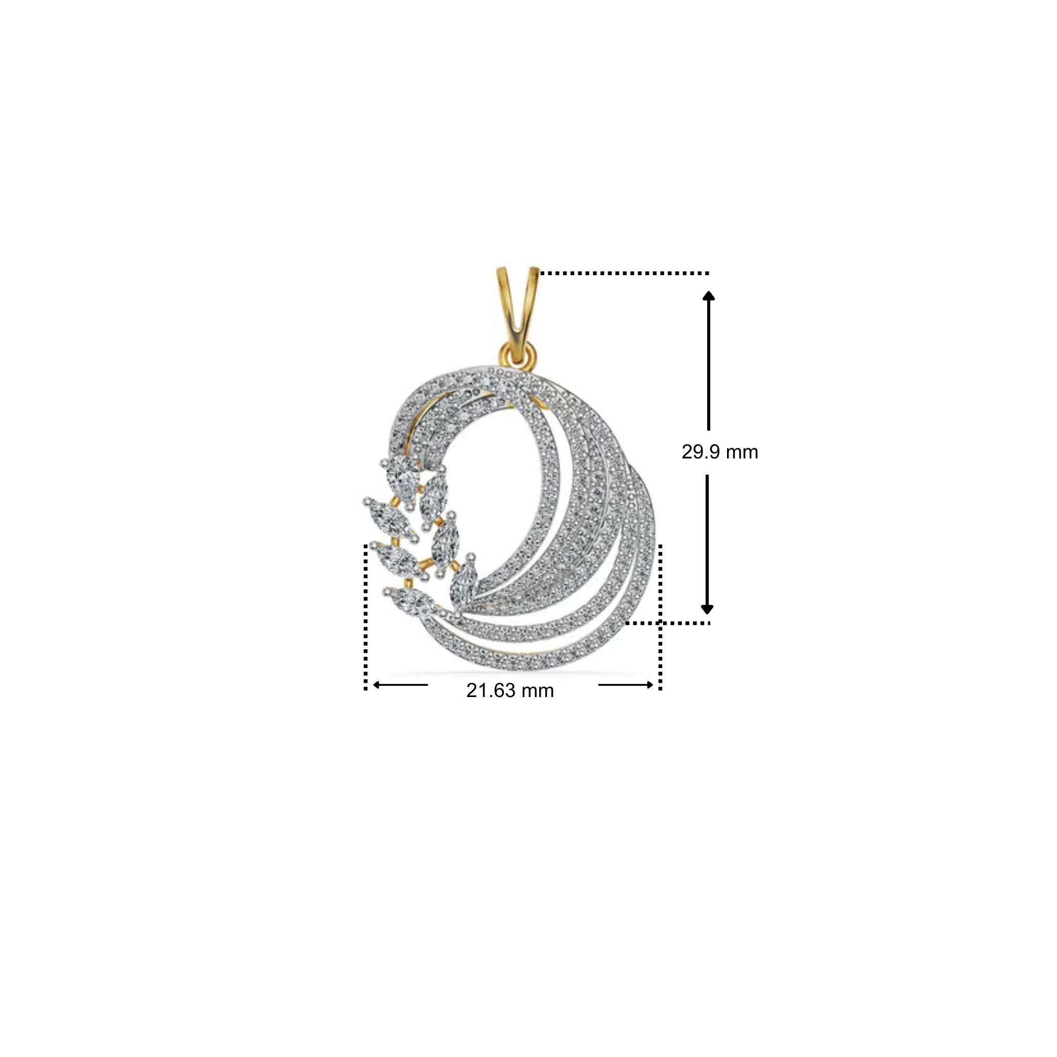 Lunara Vine Lab Grown Diamond Pendant