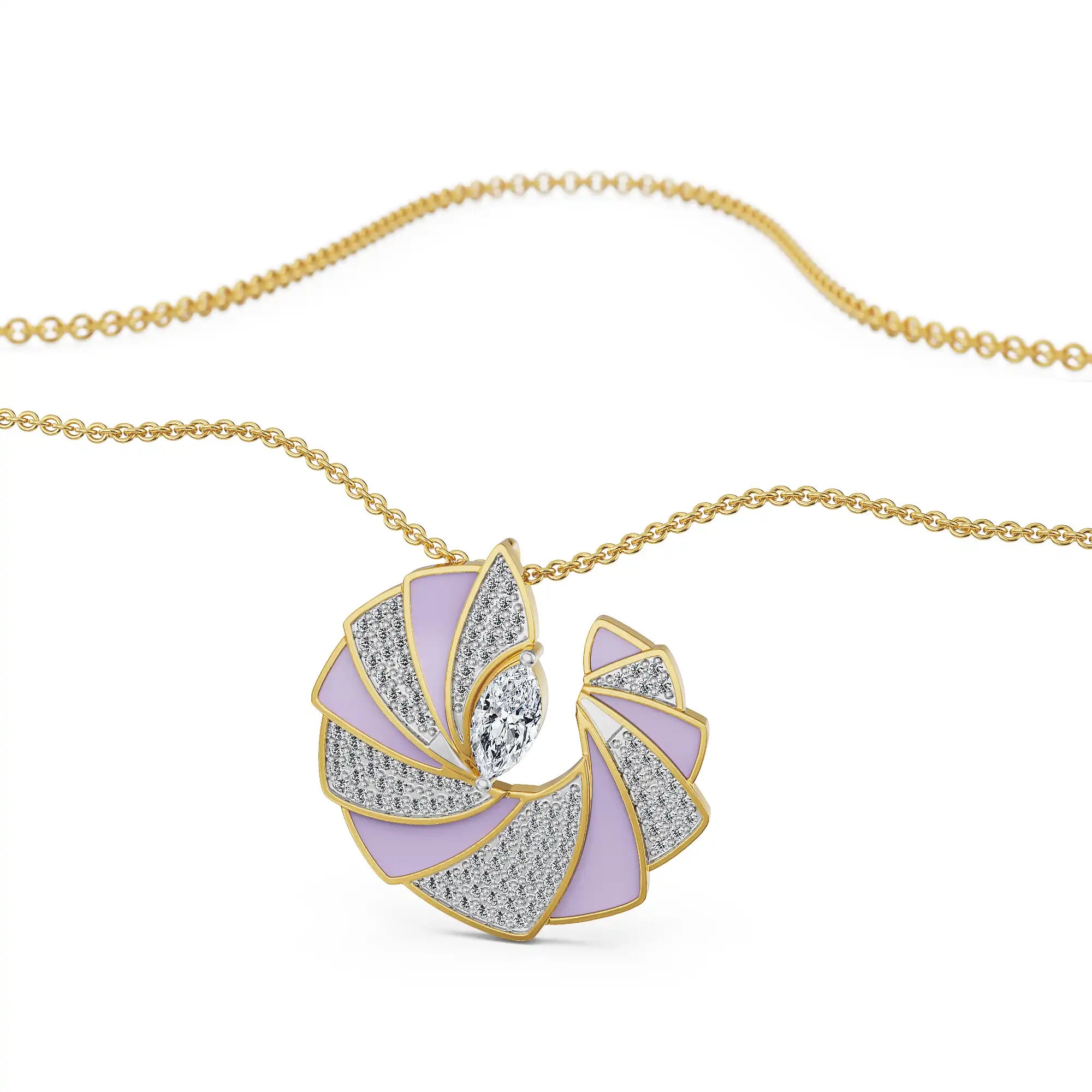 Opaline Orbit Lab Grown Diamond Pendant_in-stock