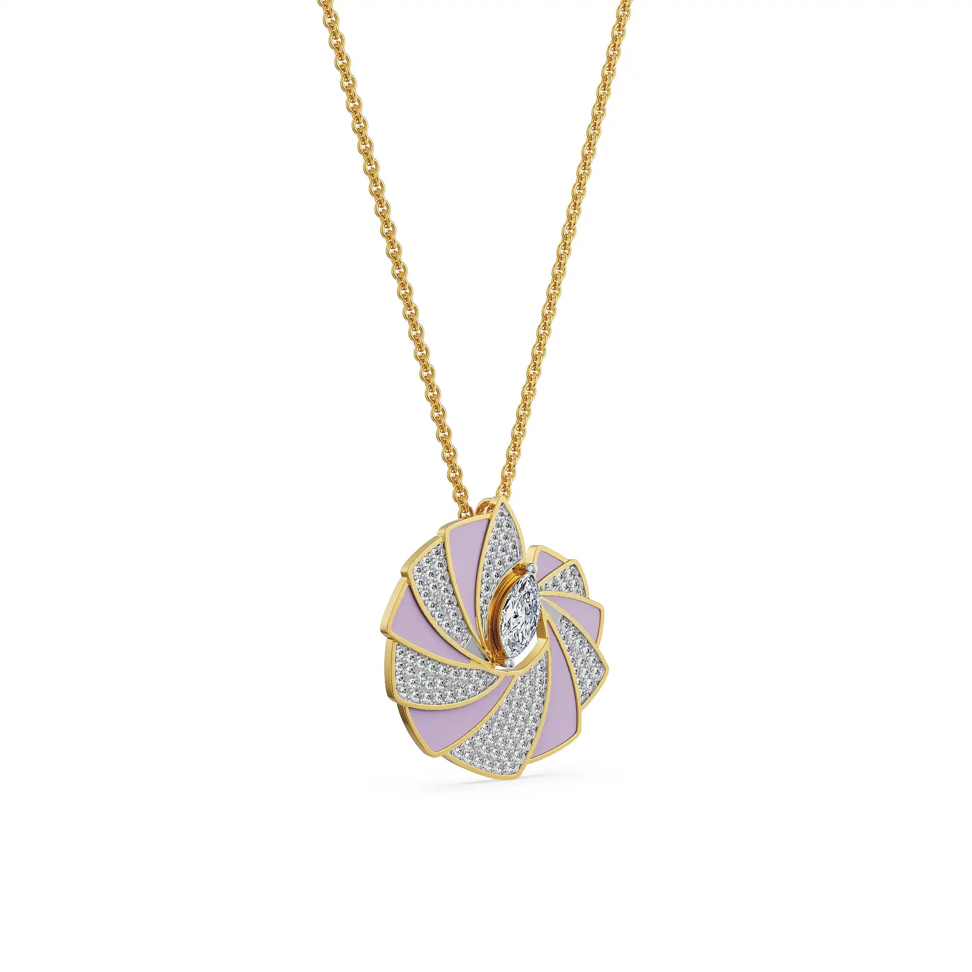 Opaline Orbit Lab Grown Diamond Pendant_in-stock
