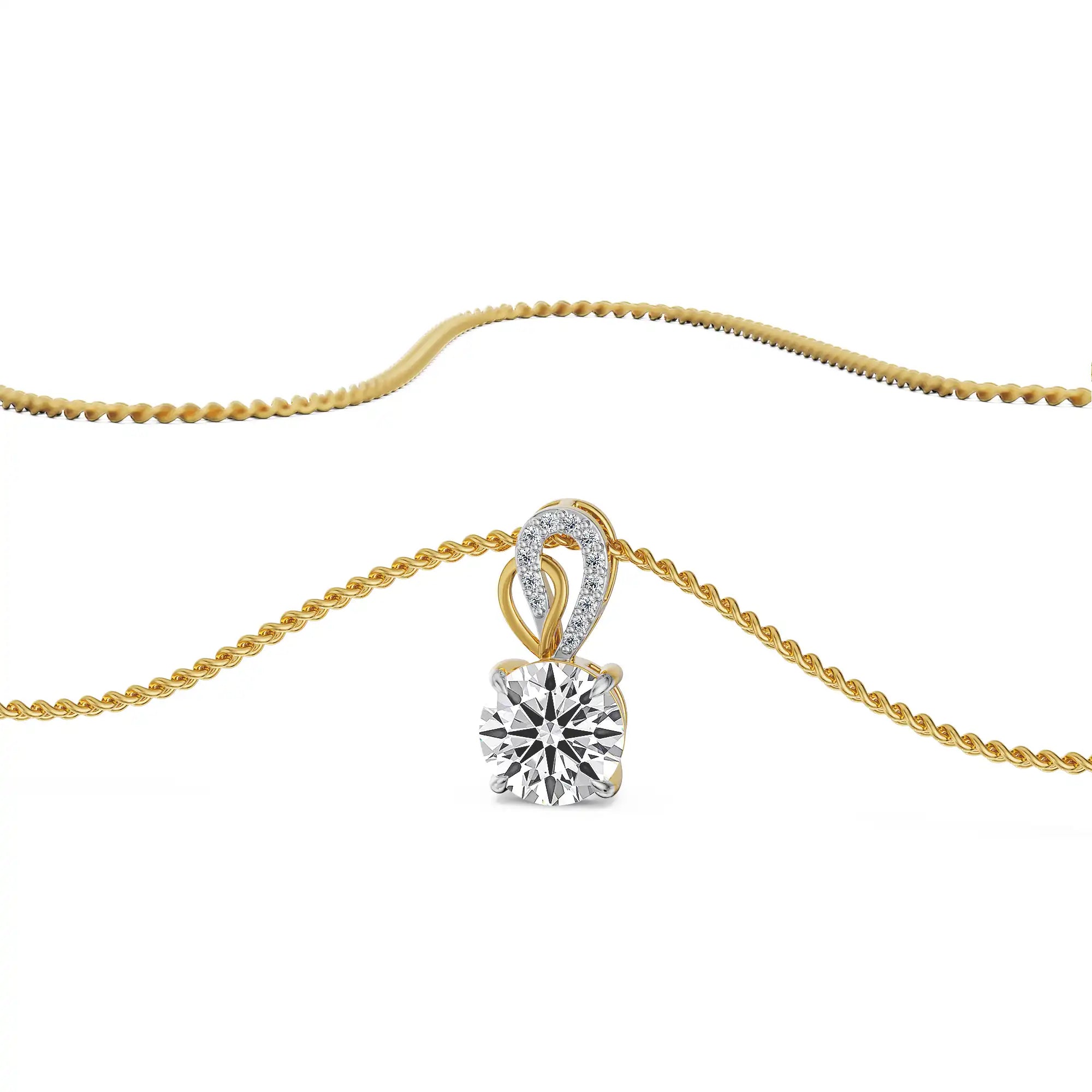 Sway Hearts & Arrows Lab Grown Diamond Pendant