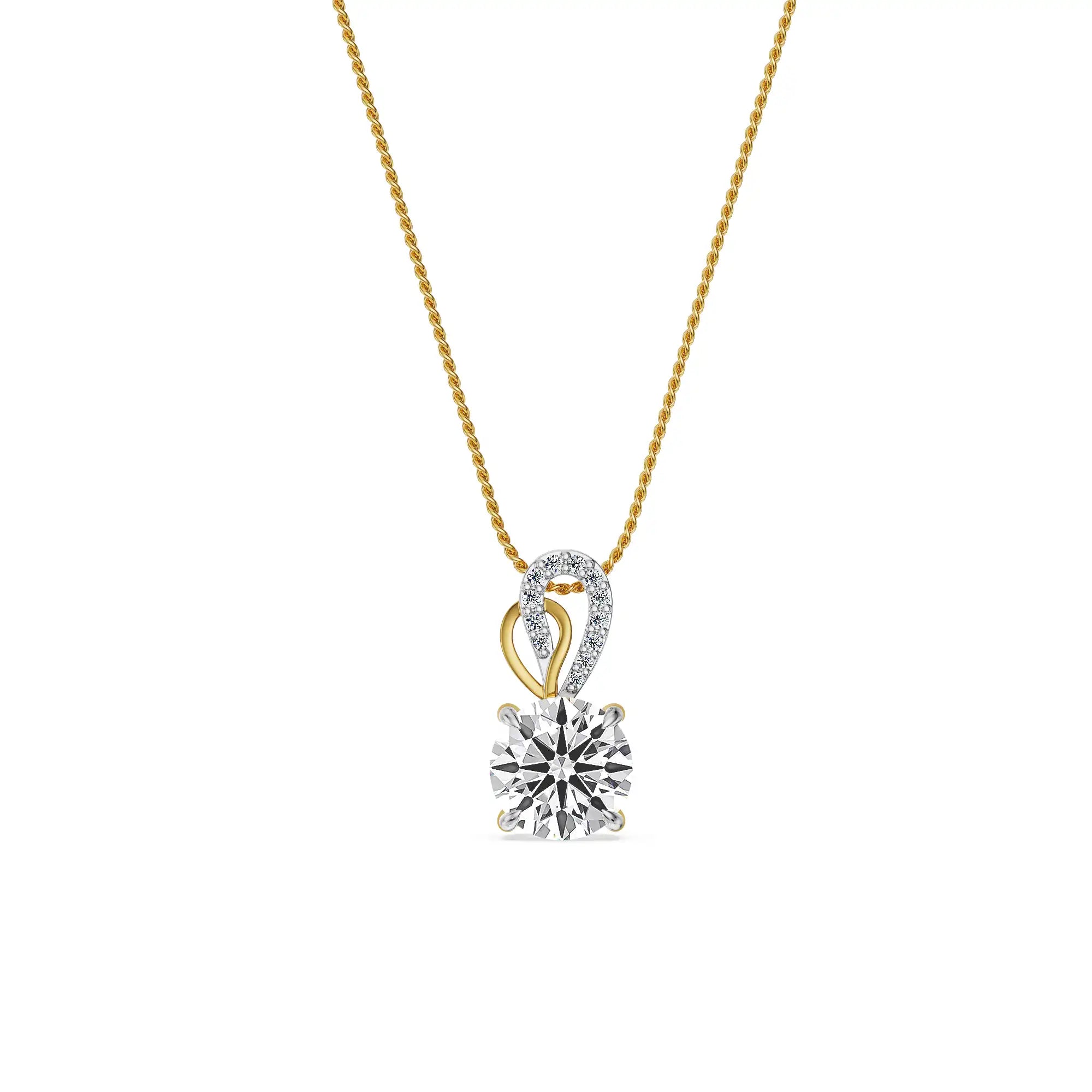 Sway Hearts & Arrows Lab Grown Diamond Pendant