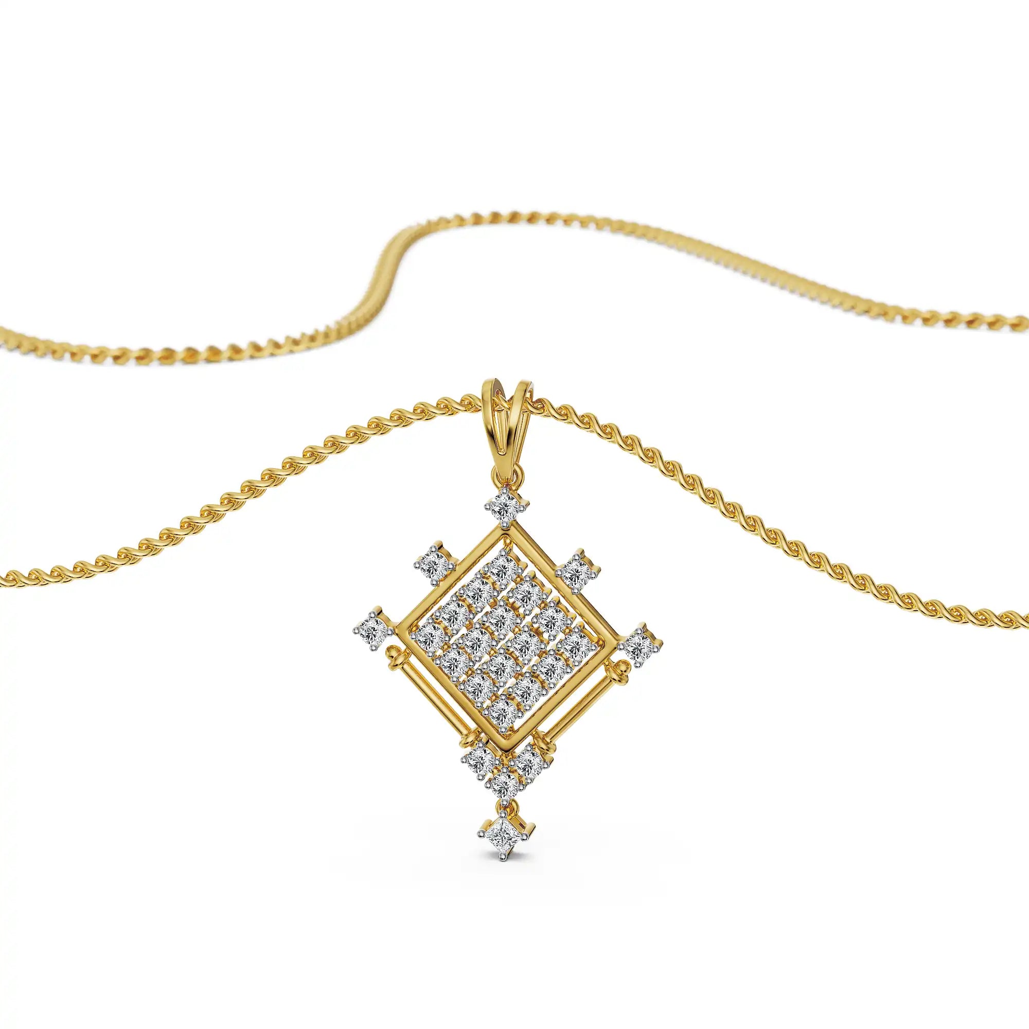 Mosaic Lab Grown Diamond Pendant