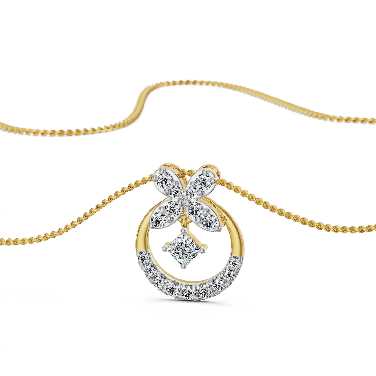 Azure Whimsy Lab Grown Diamond Pendant