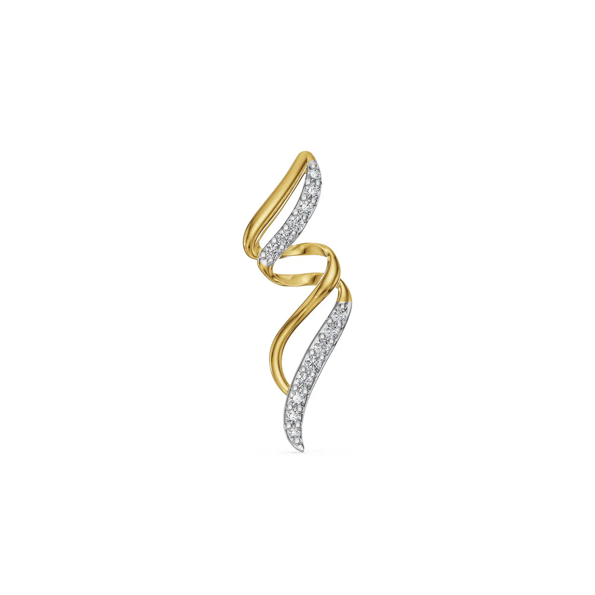 Vine Twist Lab Grown Diamond Pendant