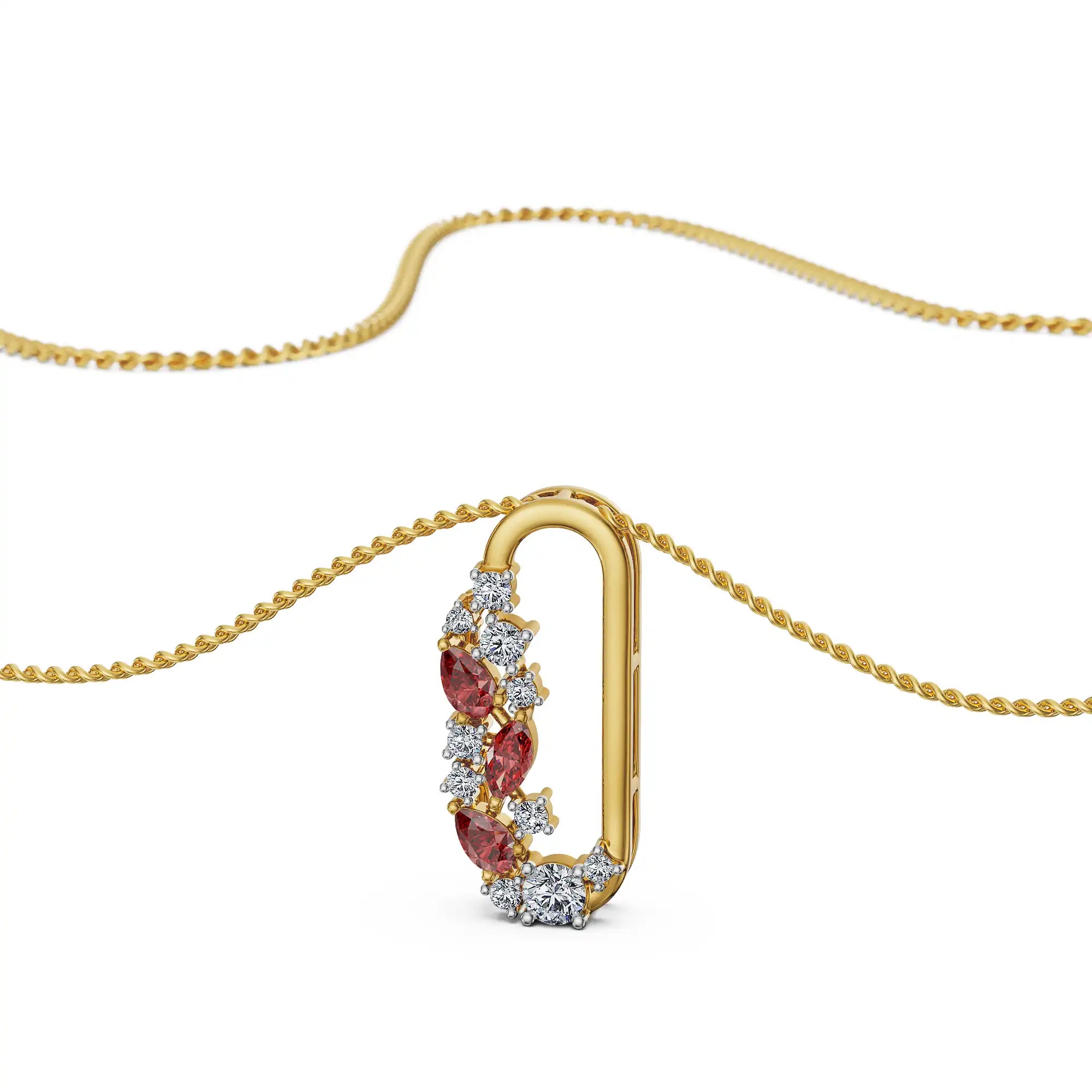 Ruby Reverie Lab Grown Diamond Pendant