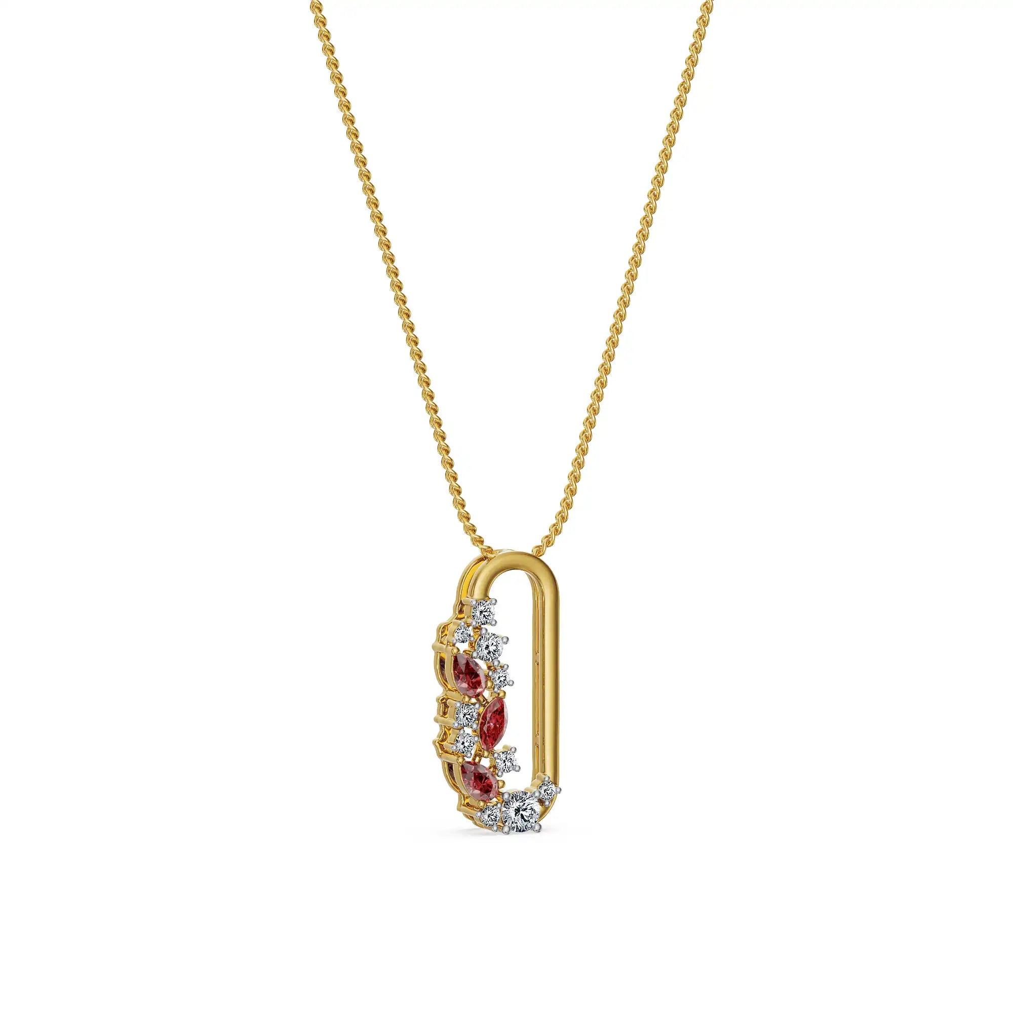Ruby Reverie Lab Grown Diamond Pendant