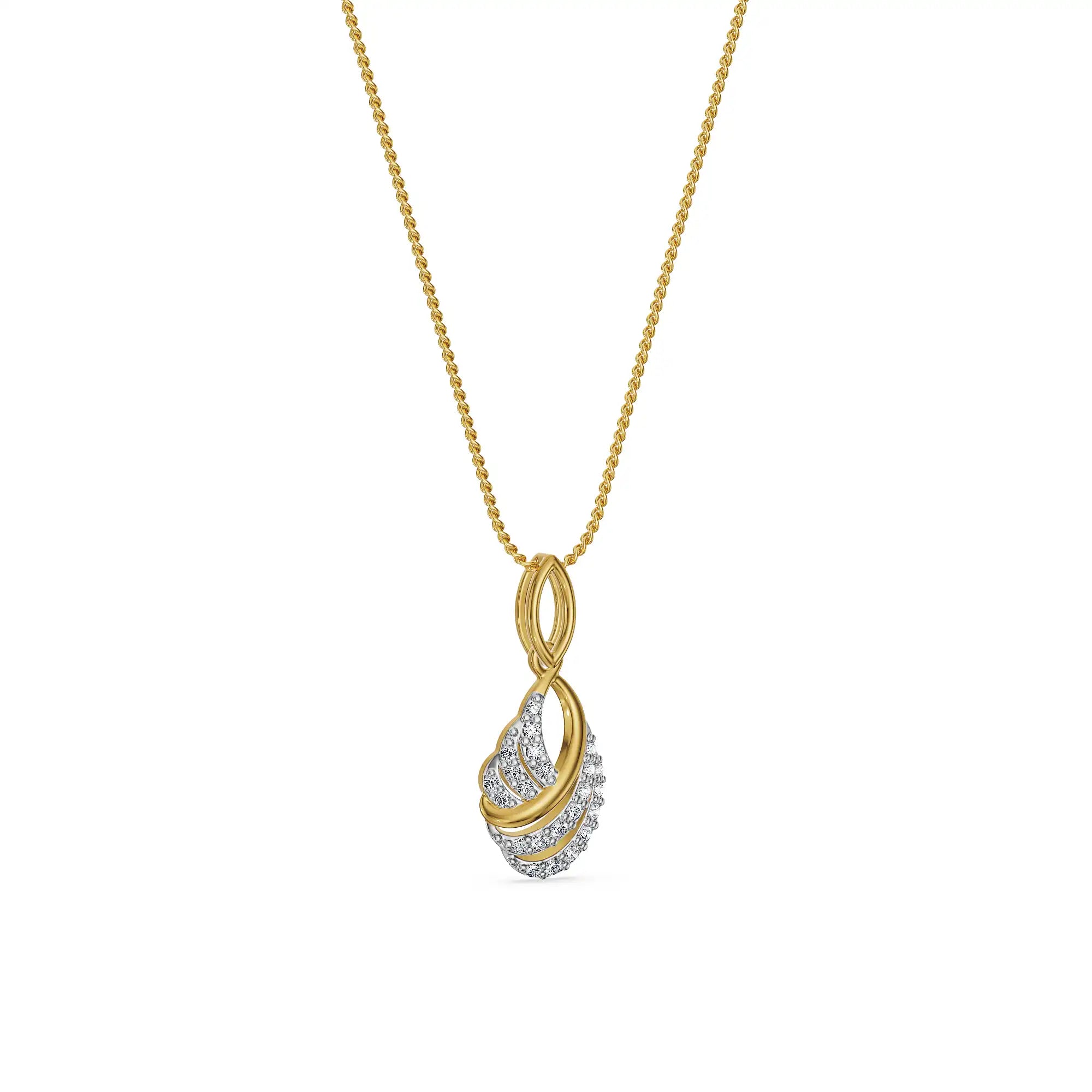 Interlace Lab Grown Diamond Pendant