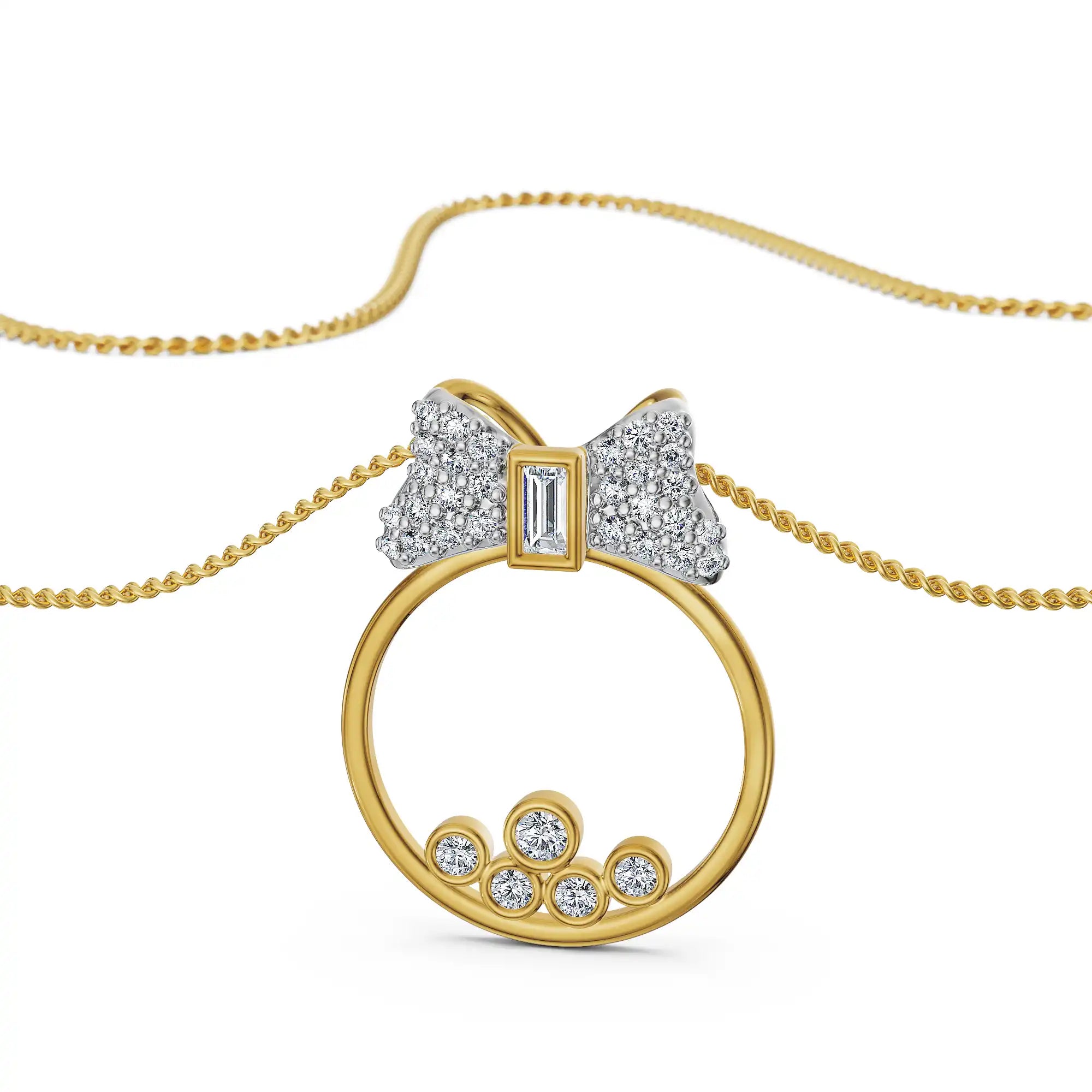Bow Belle Lab Grown Diamond Pendant