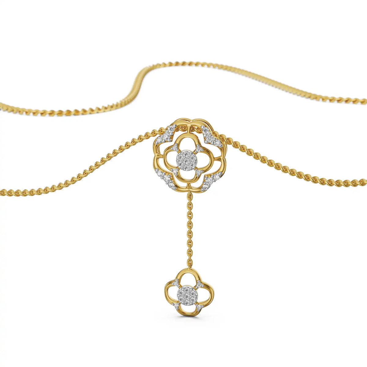 Lunara Bloom Lab Grown Diamond Pendant