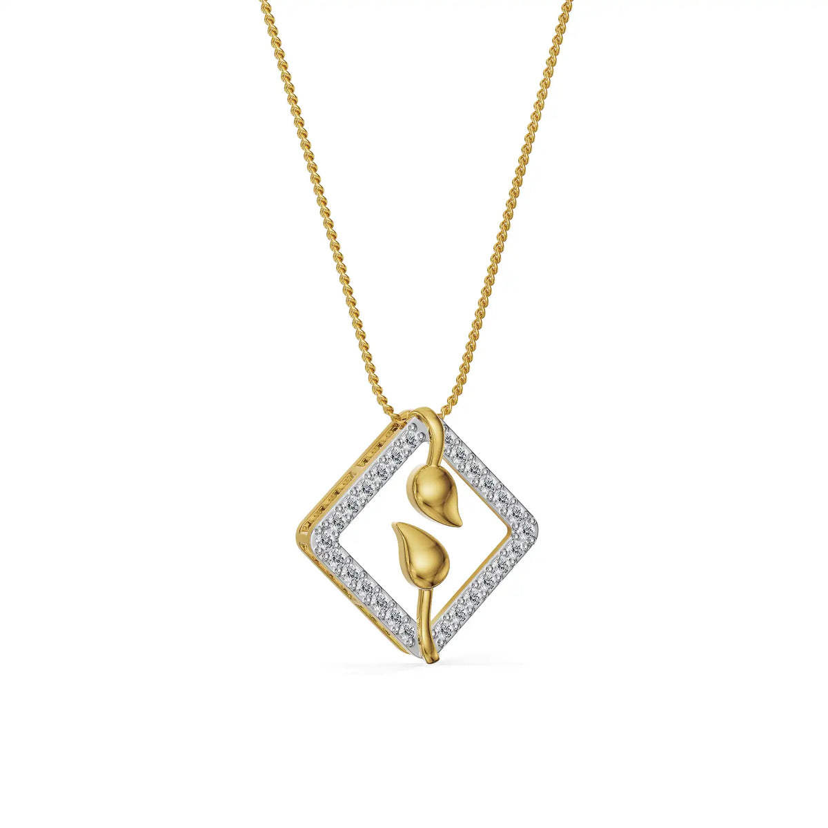 Verdant Grace Lab Grown Diamond Pendant