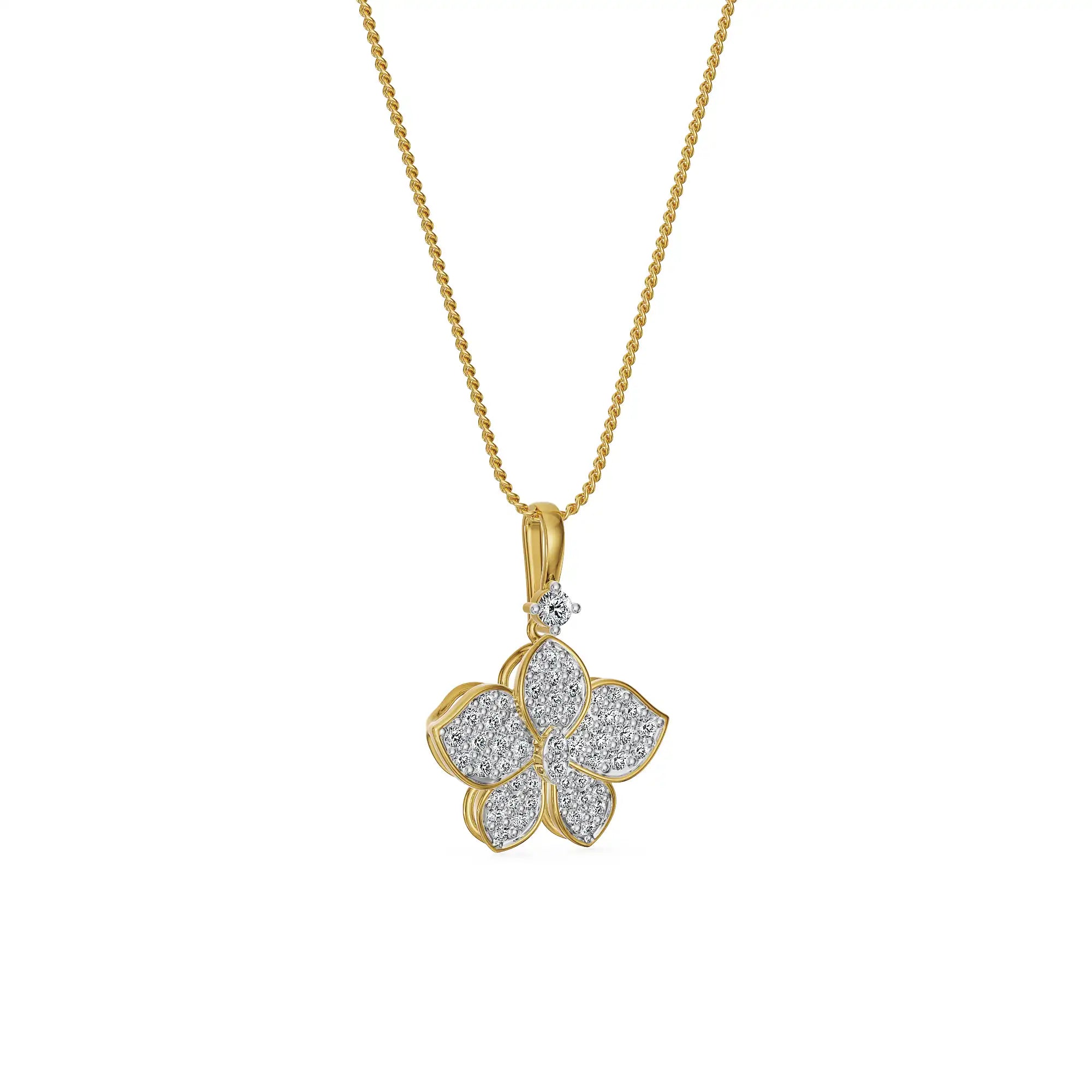 Petal Grace Lab Grown Diamond Pendant