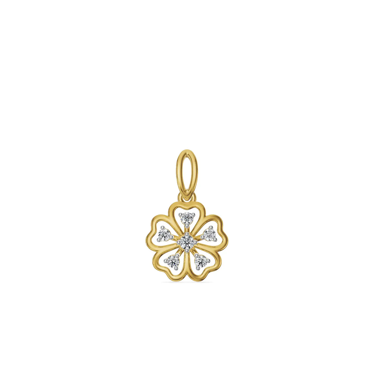 Floral Symphony Lab Grown Diamond Pendant