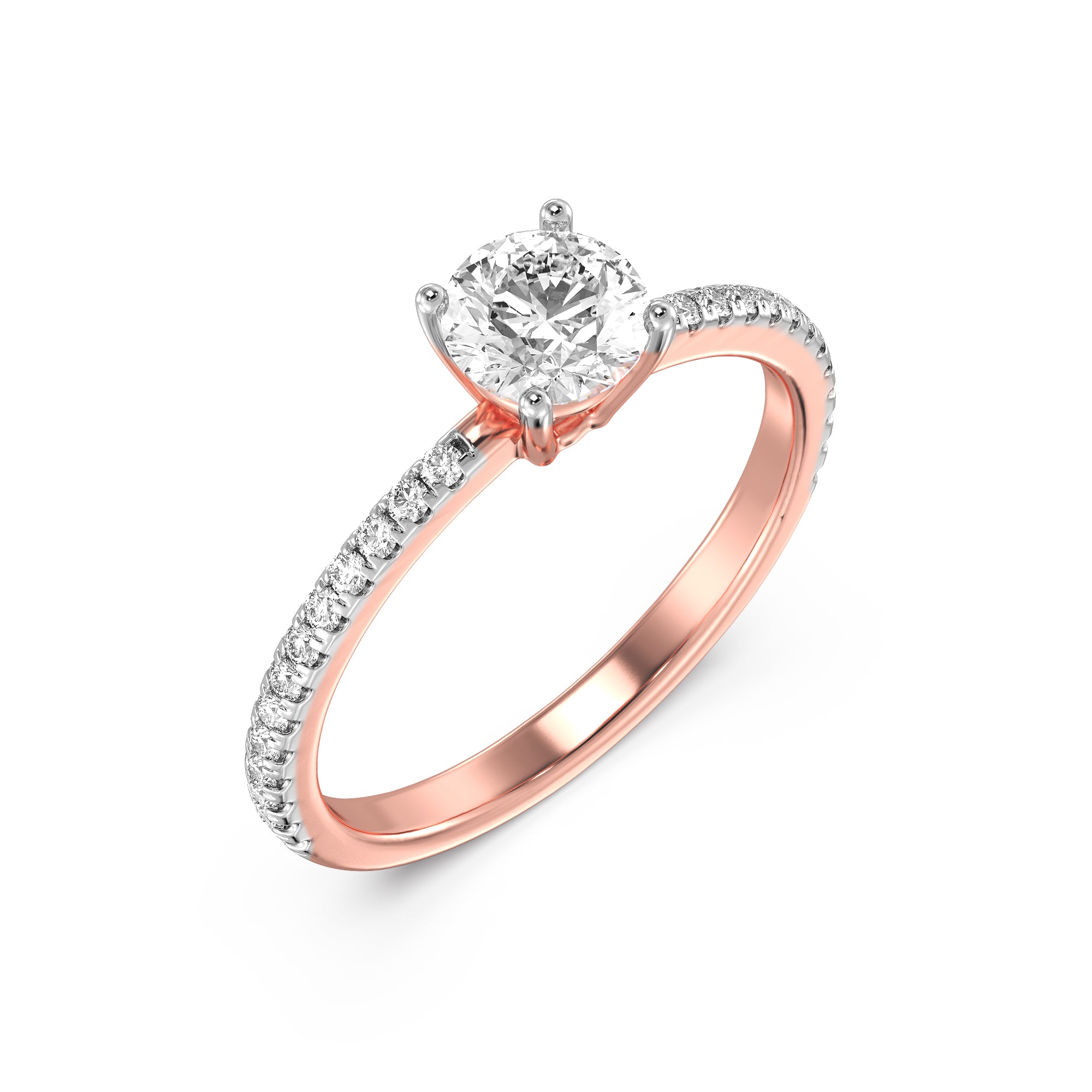 Classic Solitaire Ring Top View